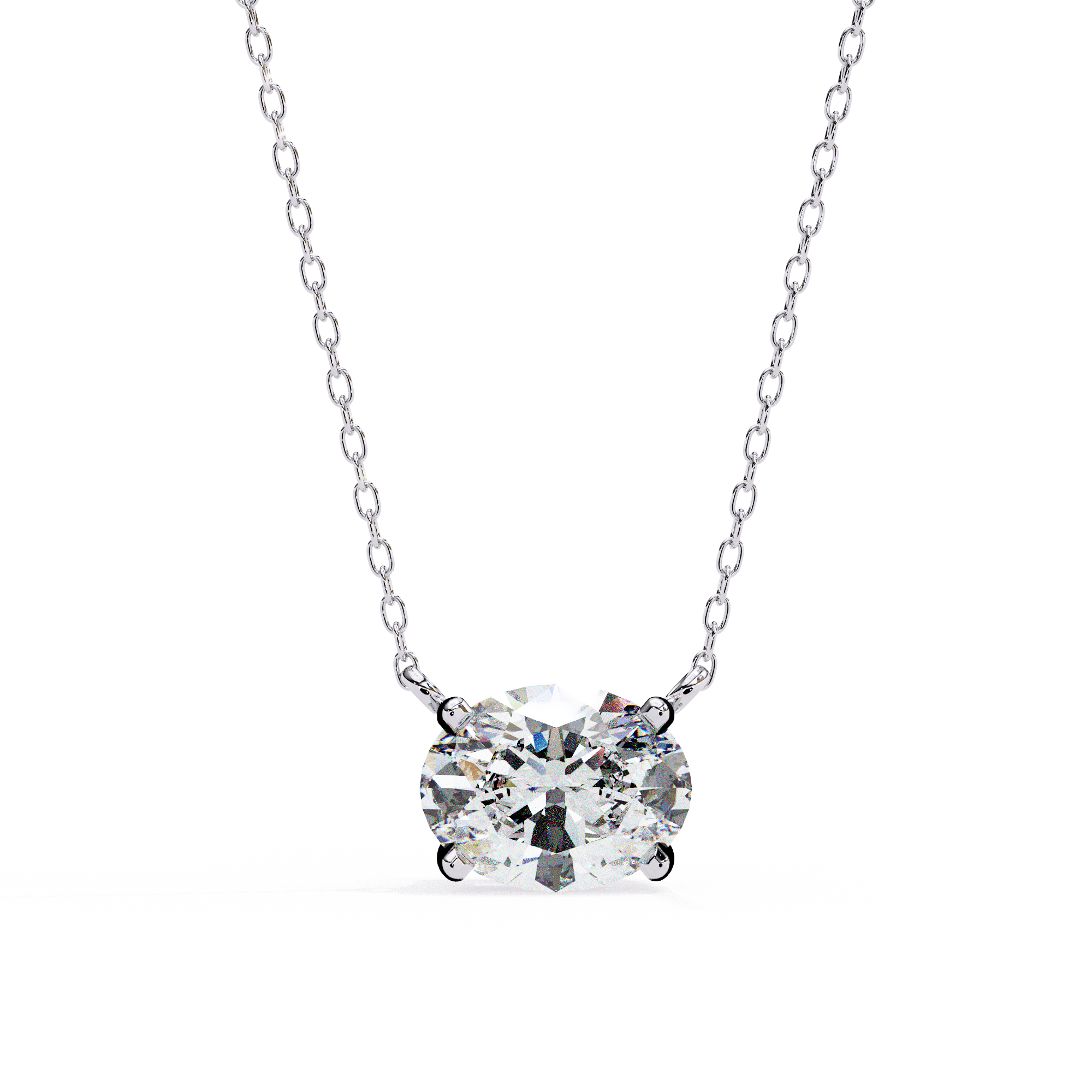 Moissanite Pendant Necklace For Women