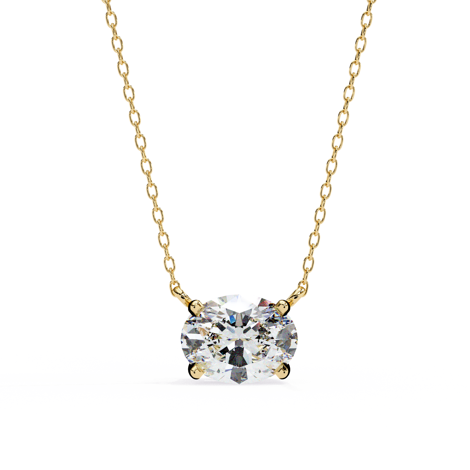 Moissanite Pendant Necklace For Women