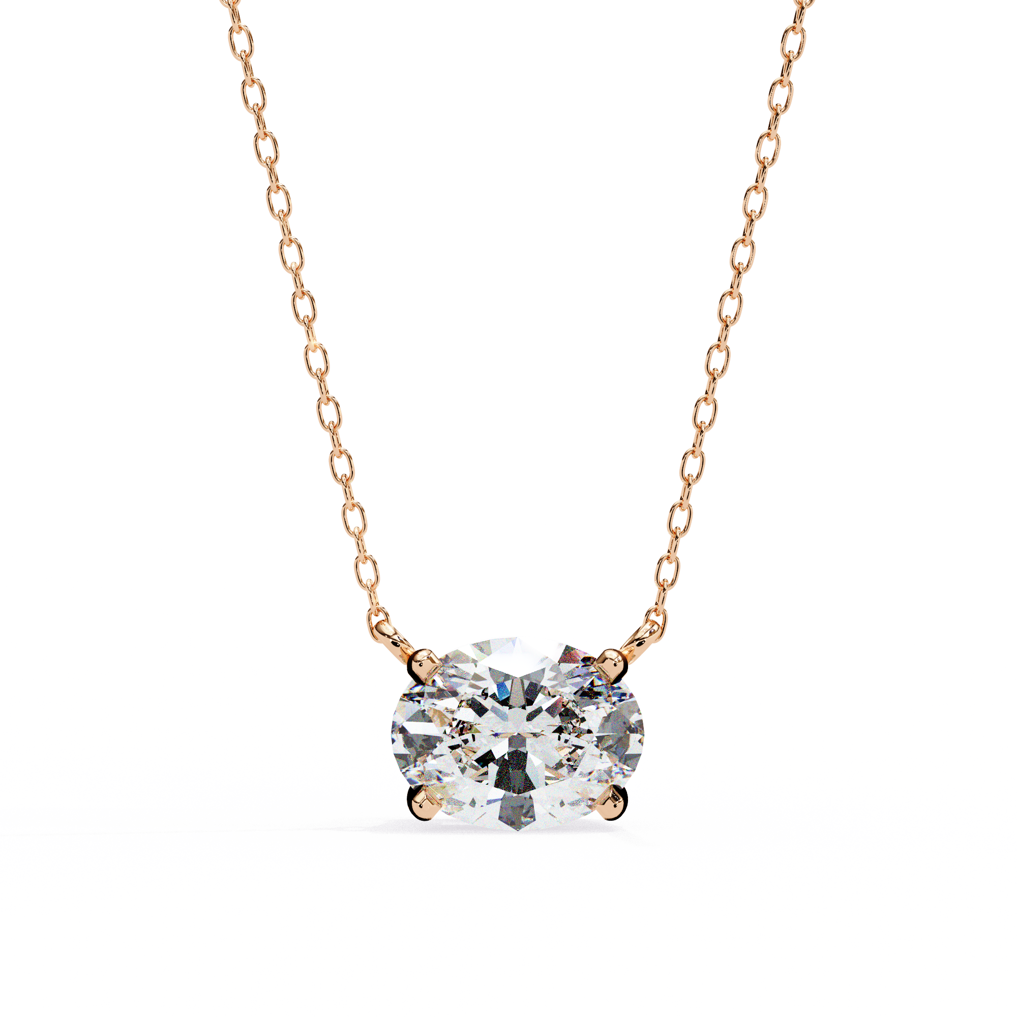 Moissanite Pendant Necklace For Women