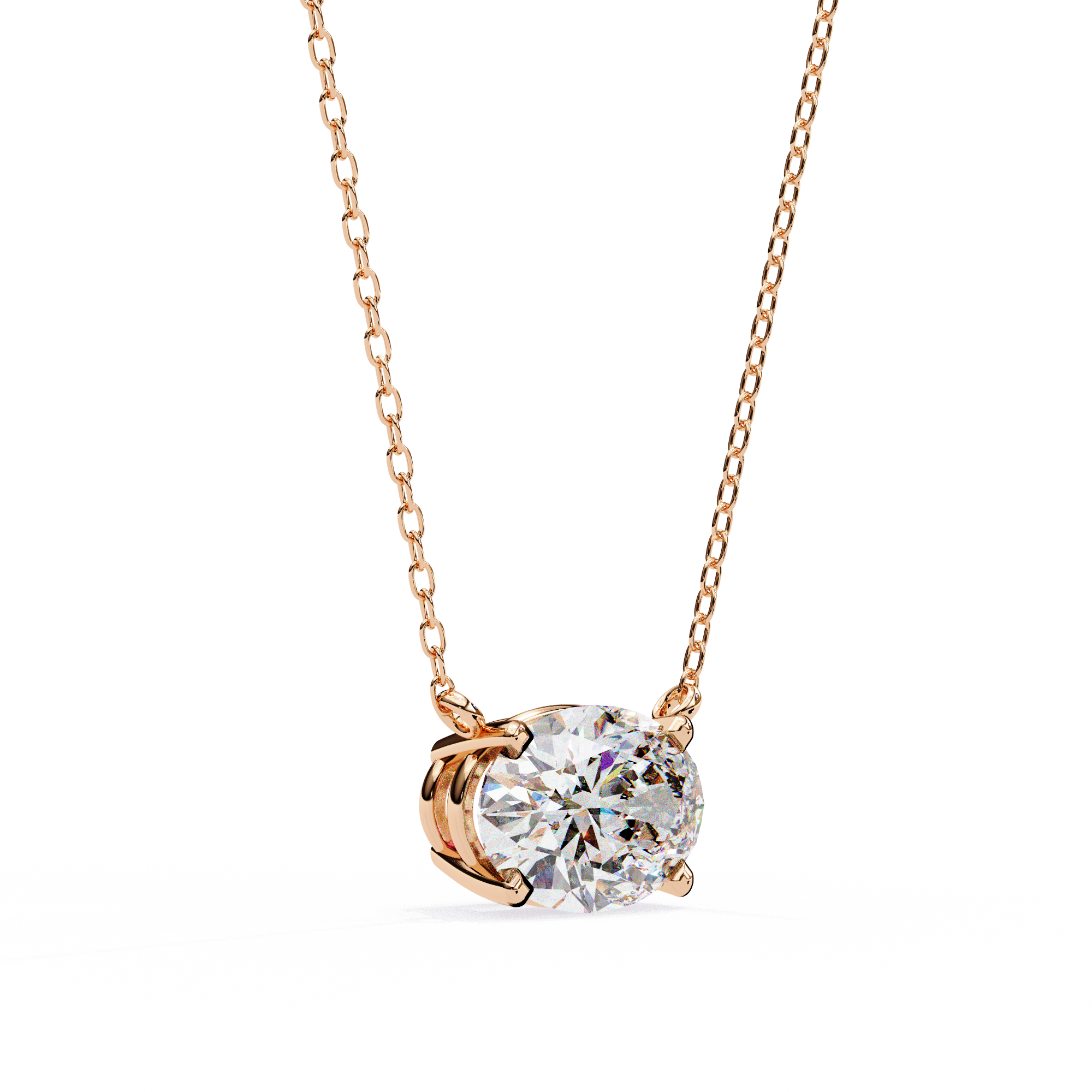 Moissanite Pendant Necklace For Women