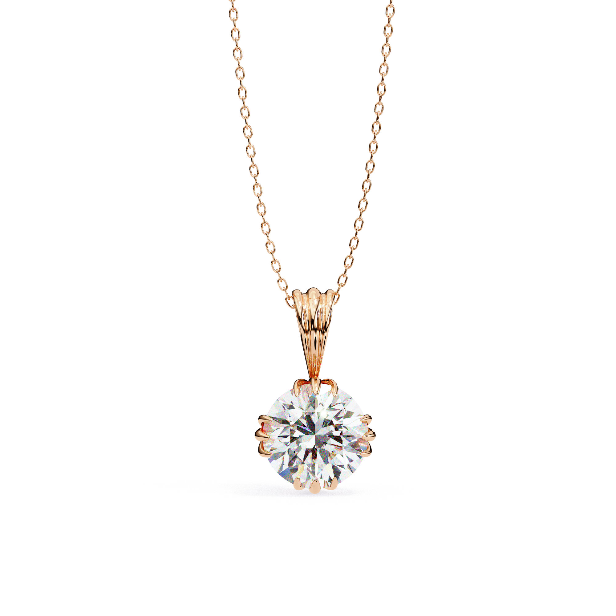 Moissanite Pendant Necklace For Women
