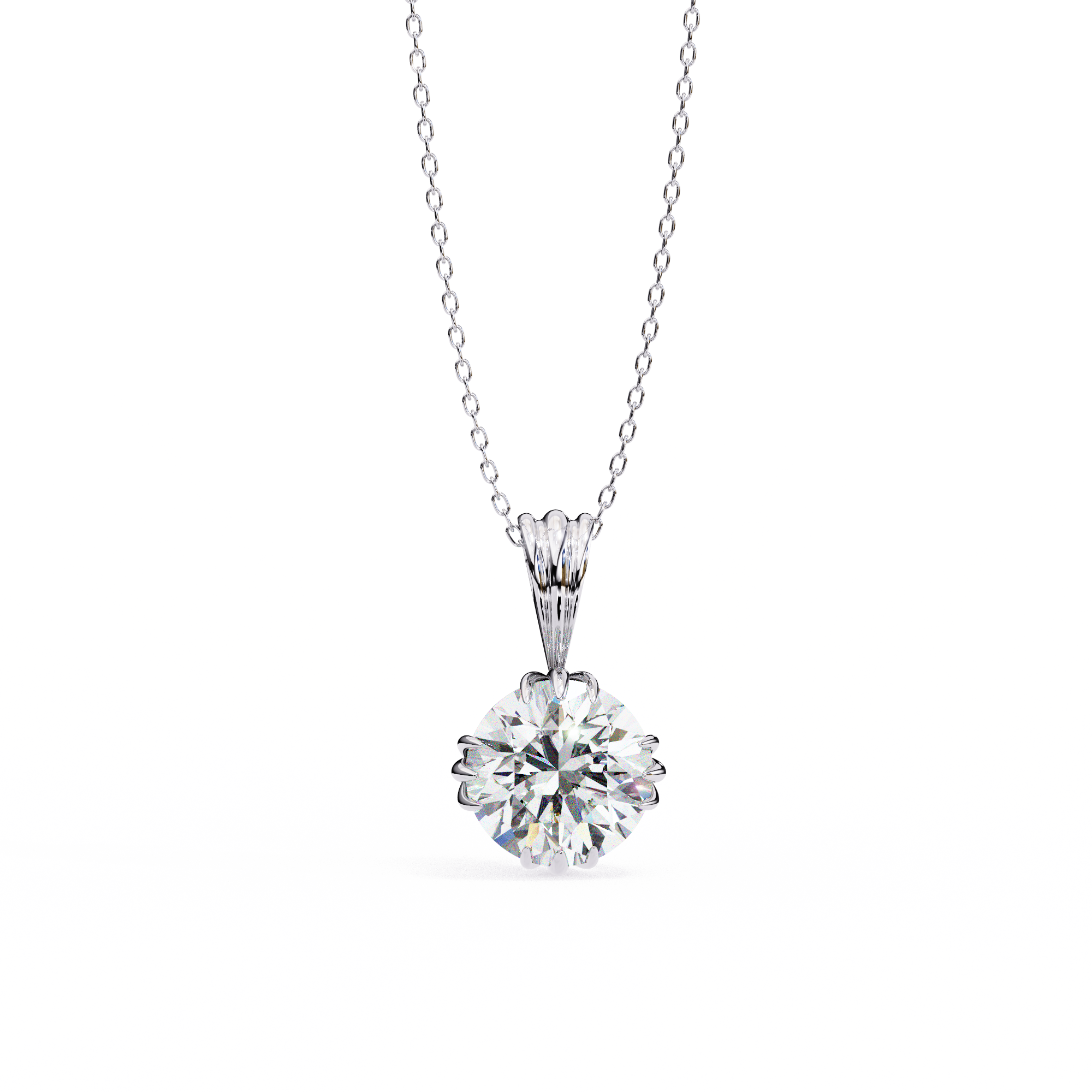 Moissanite Pendant Necklace For Women