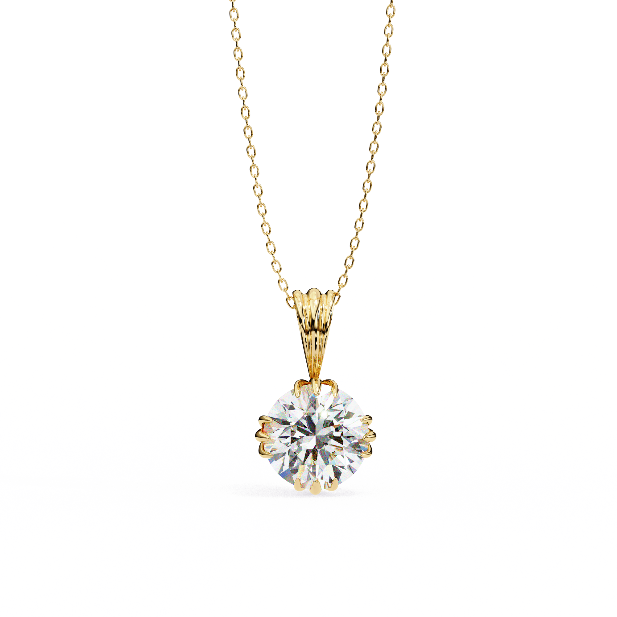 Moissanite Pendant Necklace For Women