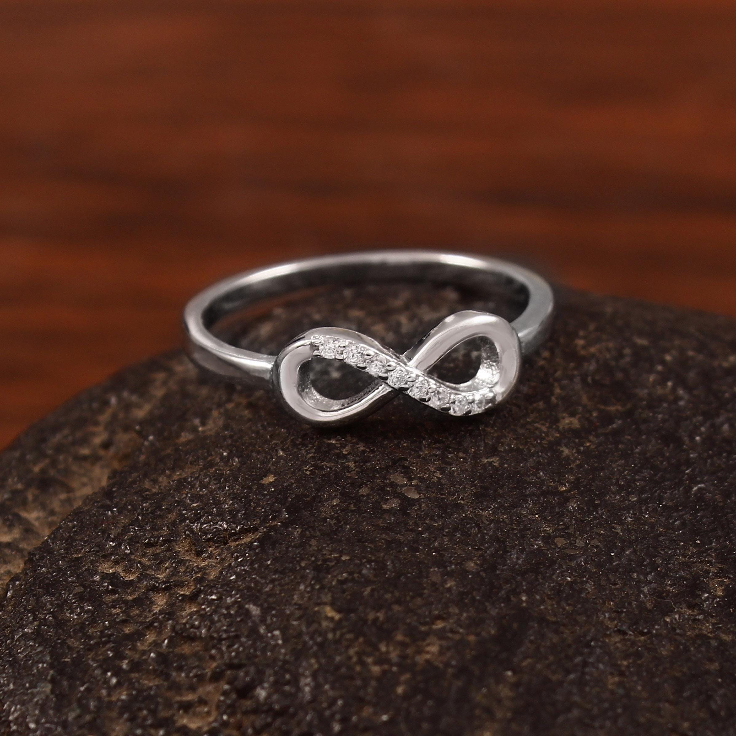 Simple Infinity Ring in sterling silver