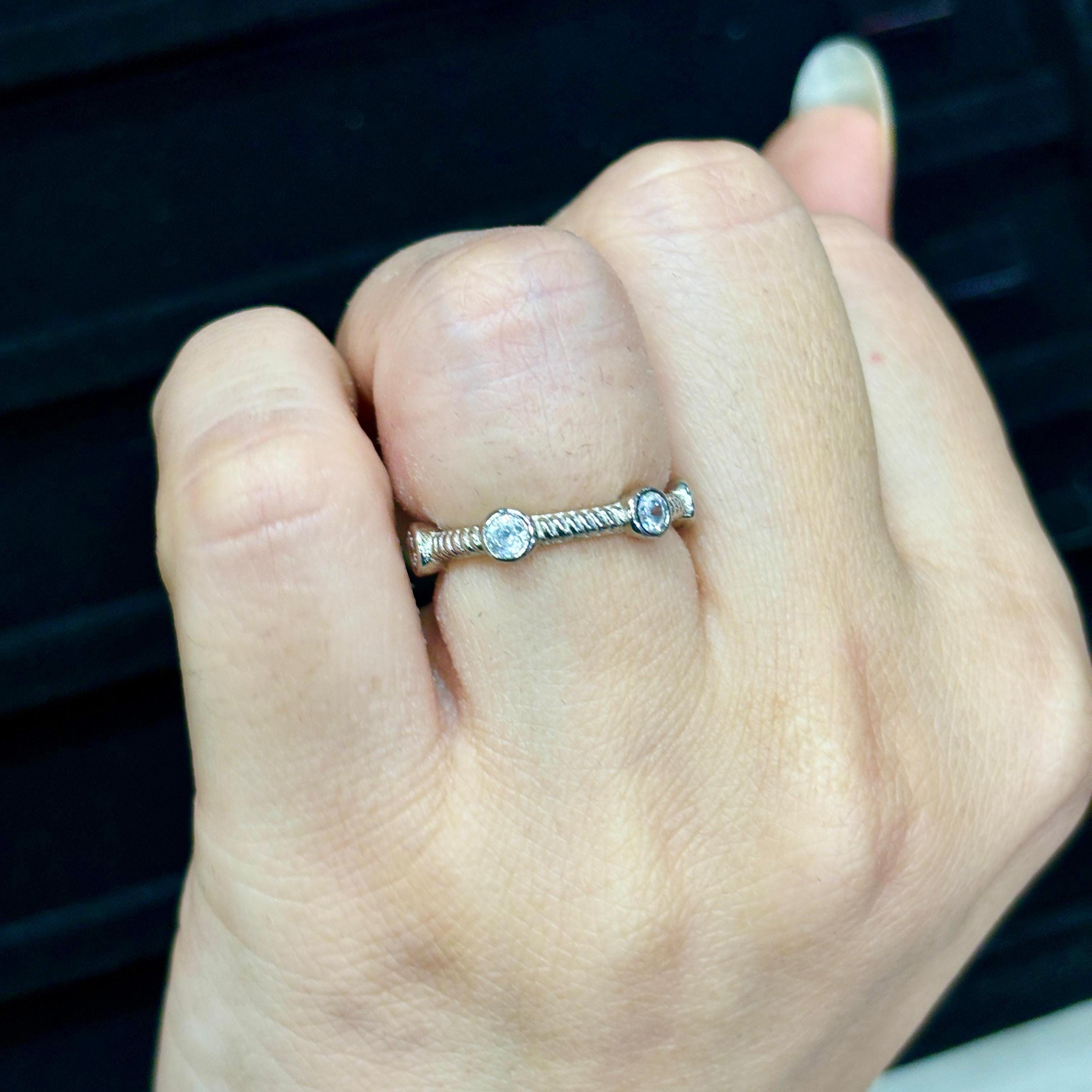 Moissanite Wedding Band Bezel Set Art Deco Eternity Band Bubble Stacking Dainty Silver Proposal Ring Anniversary Gift Promise Ring For Her