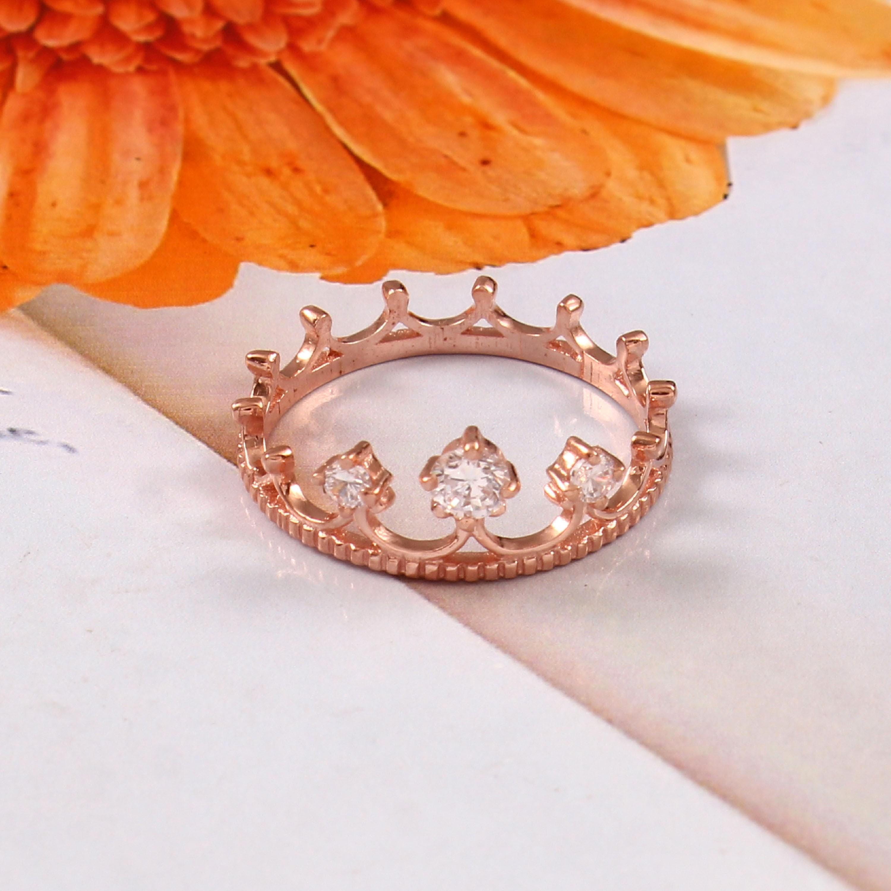 Crown Shape Diamond Ring For Women 925 Sterling Silver Moissanites Proposal Minimalist Bridal Engagement Wedding Jewelry Anniversary Gift