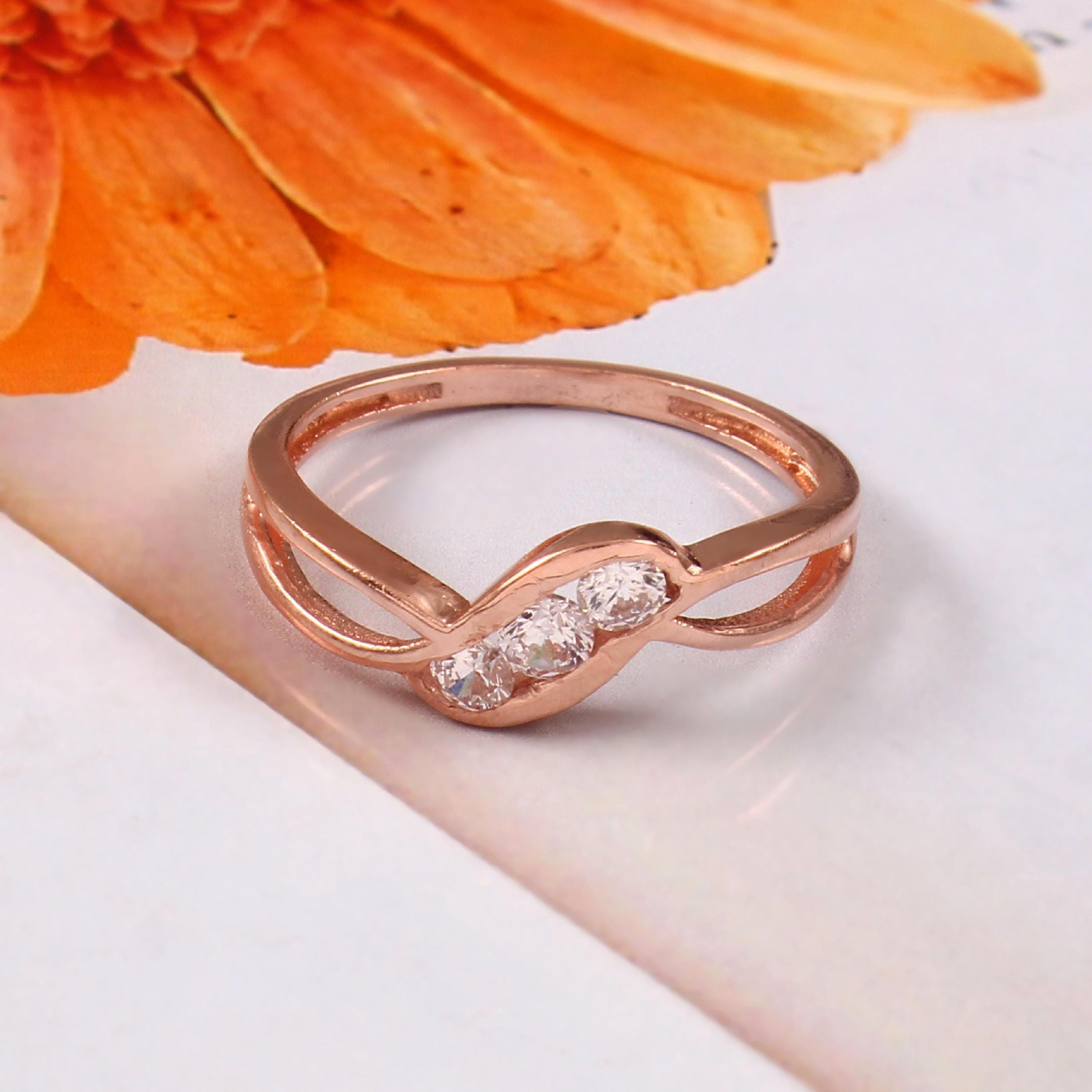 Sterling Silver Three Stone Moissanite Ring - Minimalist Promise Ring