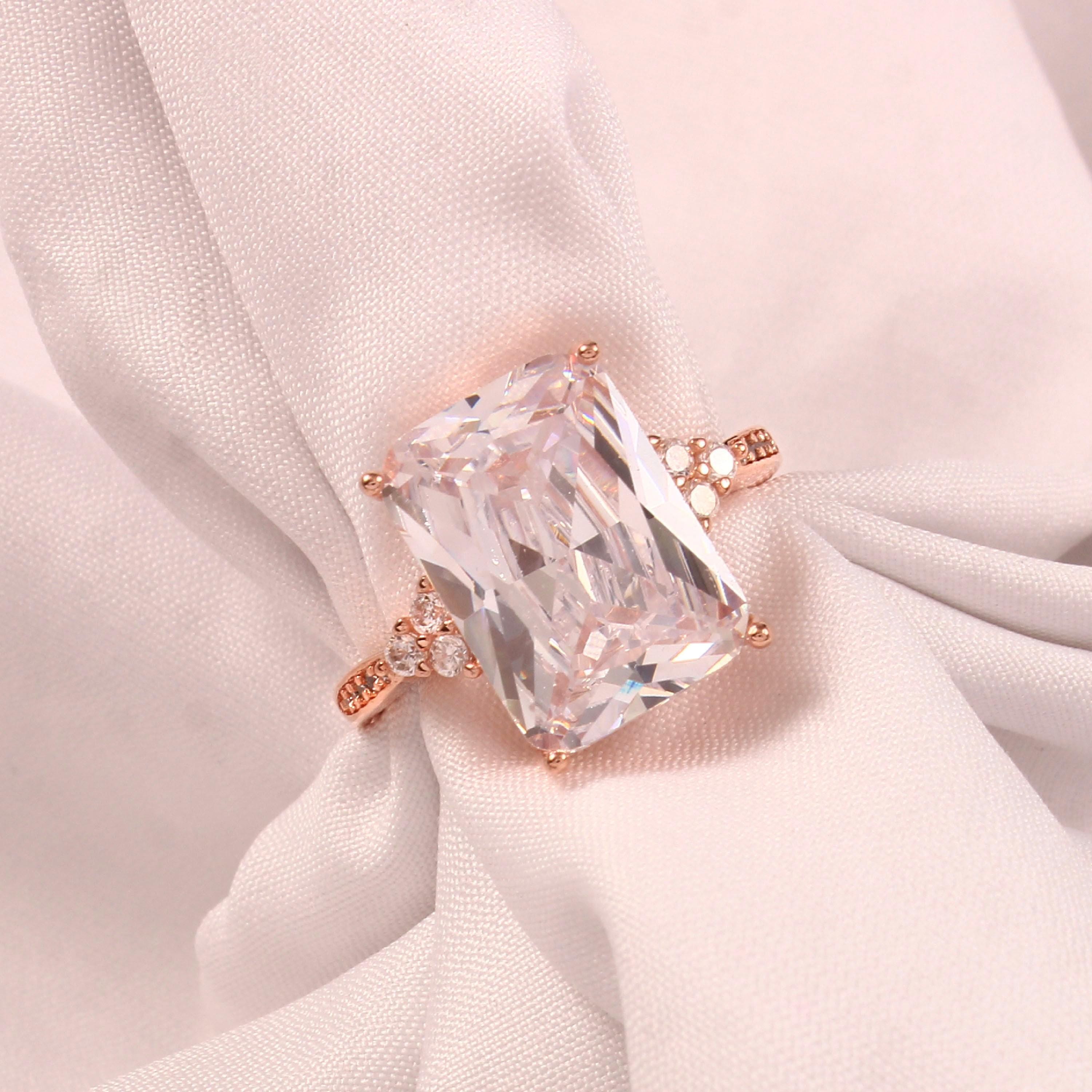 Radiant Moissanite Engagement Ring, Art Deco 925 Sterling Silver