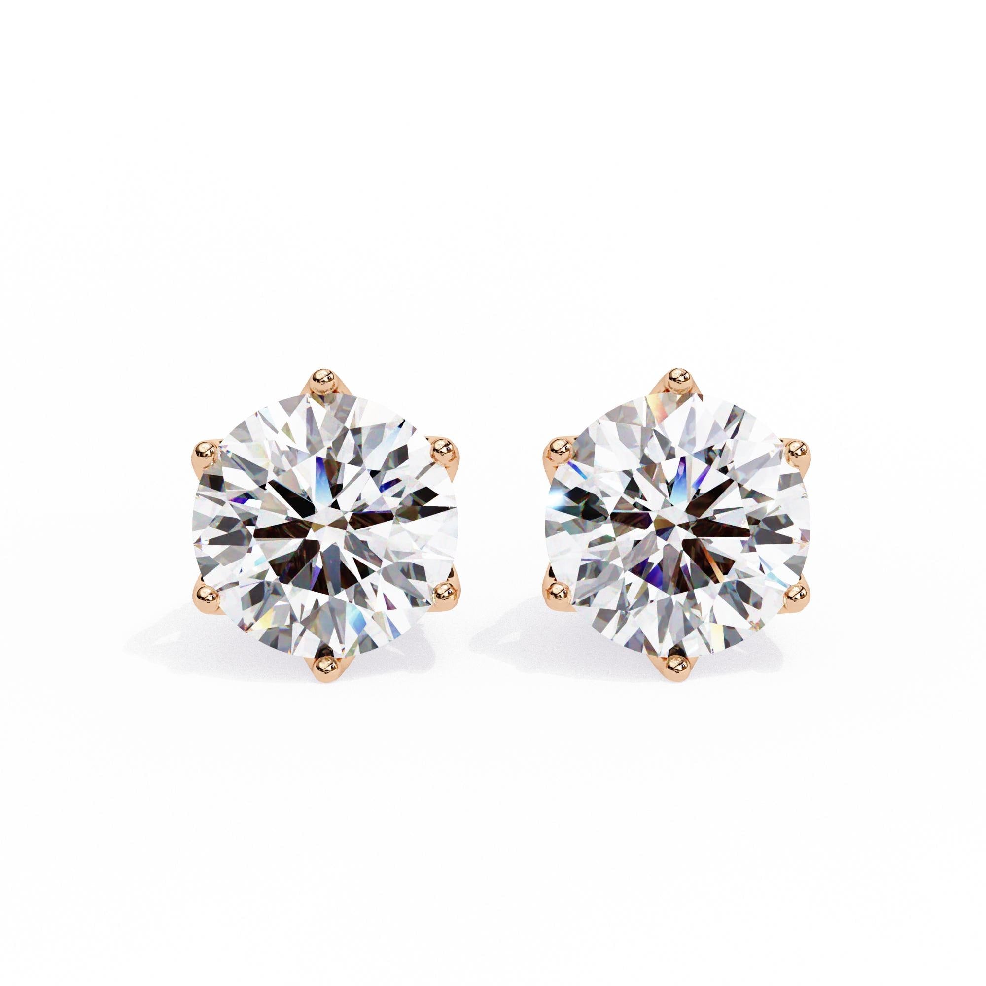 Moissanite Stud Earrings, 925 Sterling Silver Hidden Halo, Anniversary Gift
