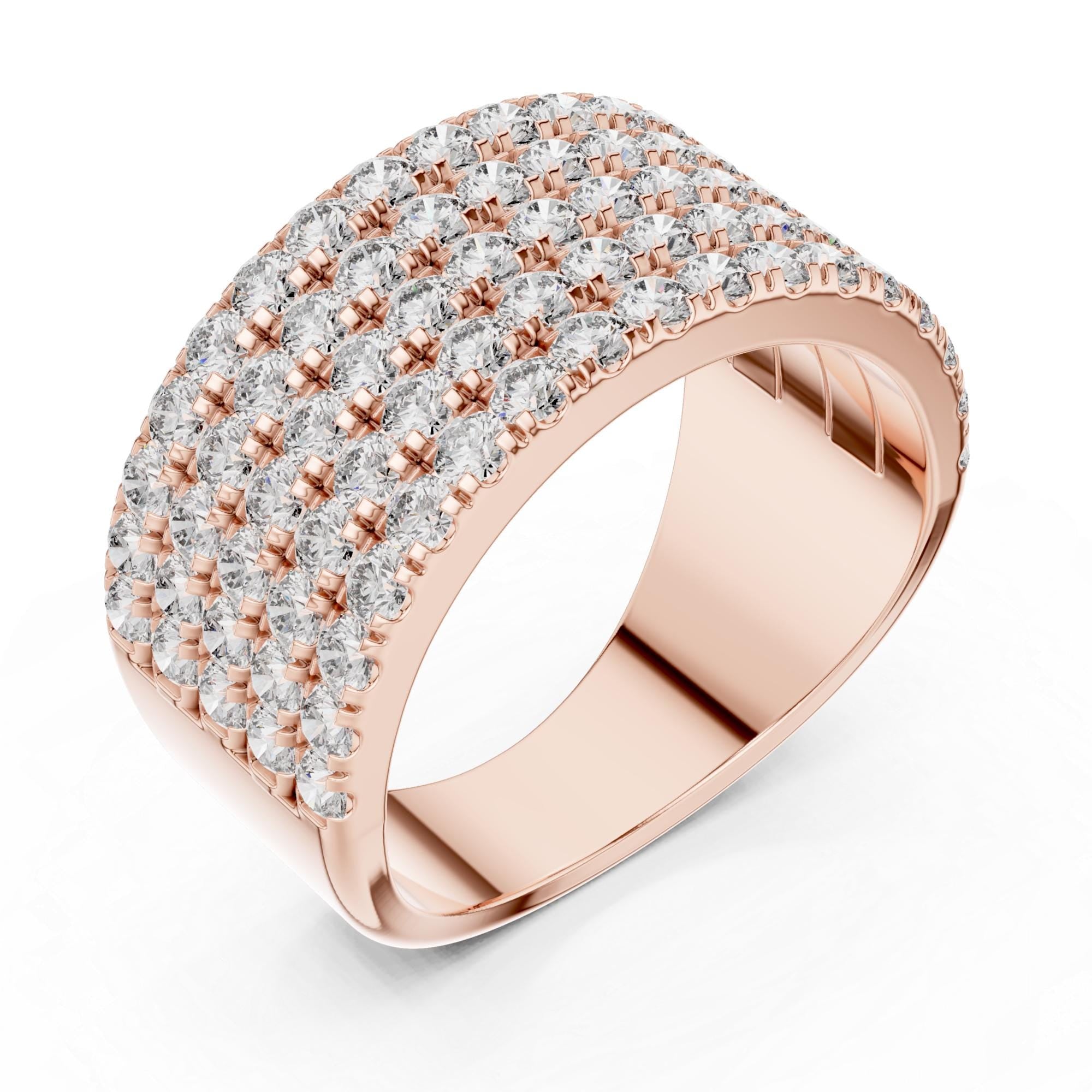 Moissanite Half Eternity Band, Sterling Silver Stacking Ring