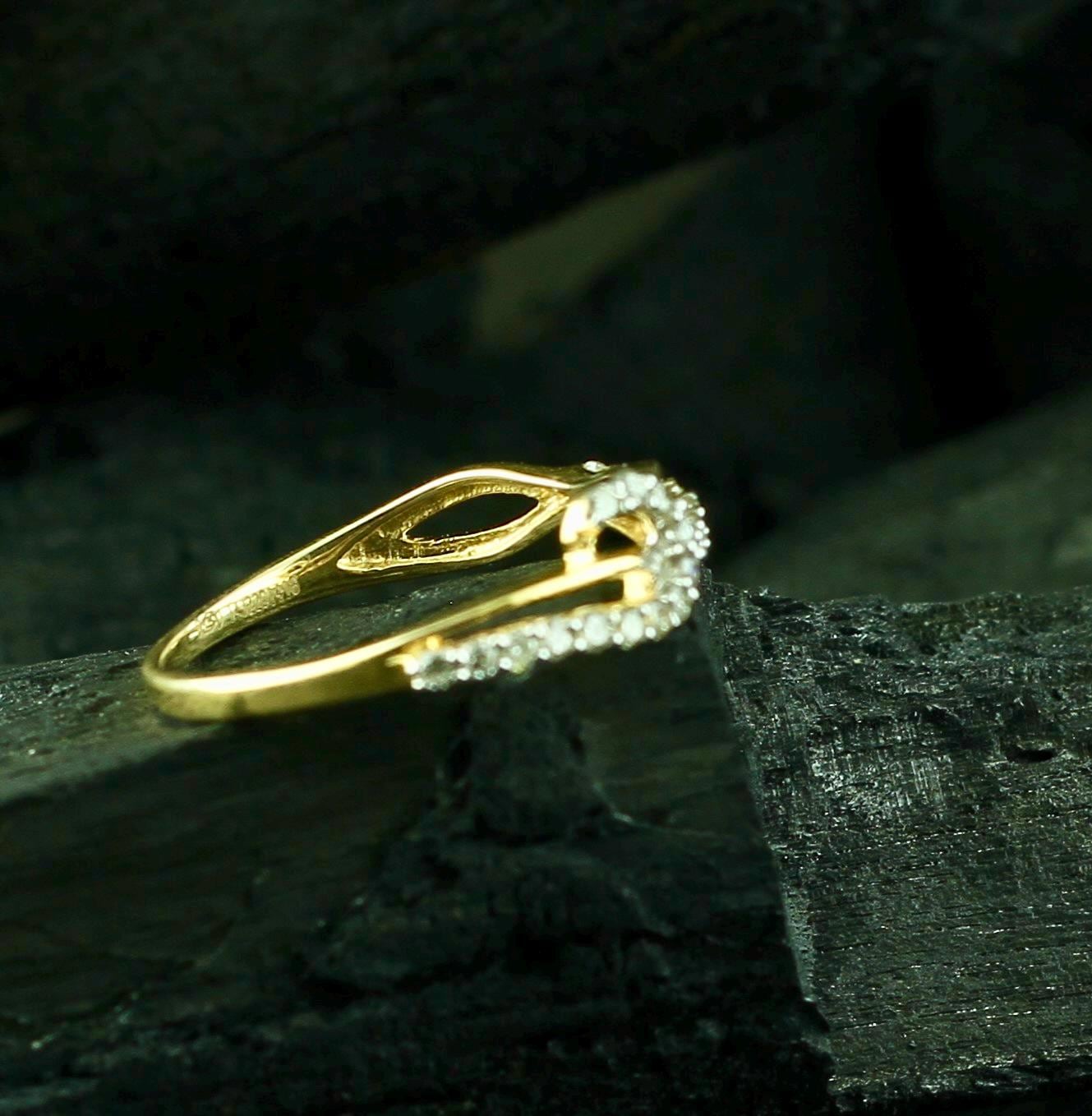 Moissanite Sterling Silver Ring • Dainty Leaf Twisted Band, Anniversary Gift