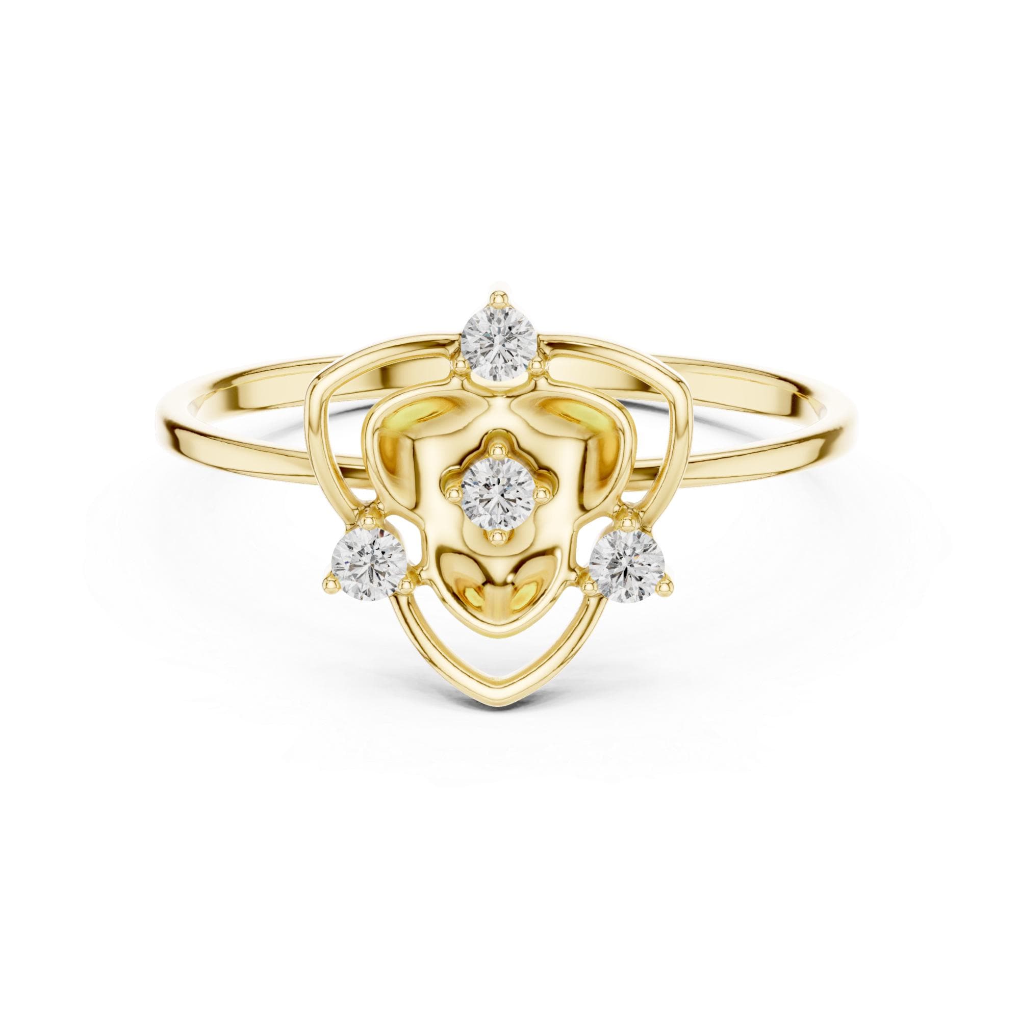 Sterling Silver Lotus Flower Moissanite Ring – Celestial Statement Band