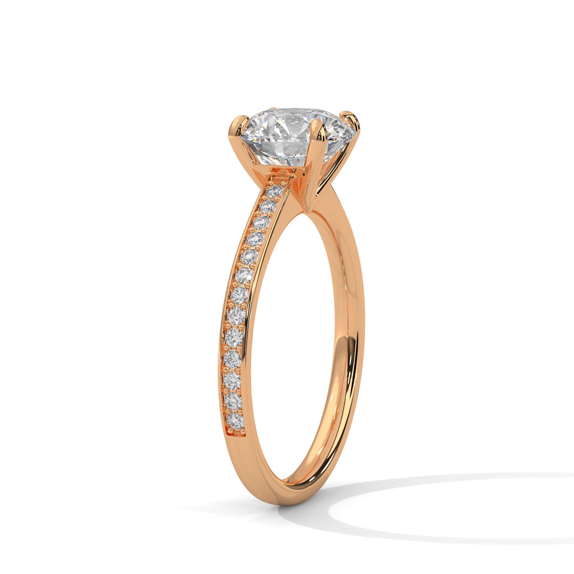 Round Cut Moissanite Halo Engagement Ring, 925 Sterling Silver Wedding Band, Elegant Statement Ring