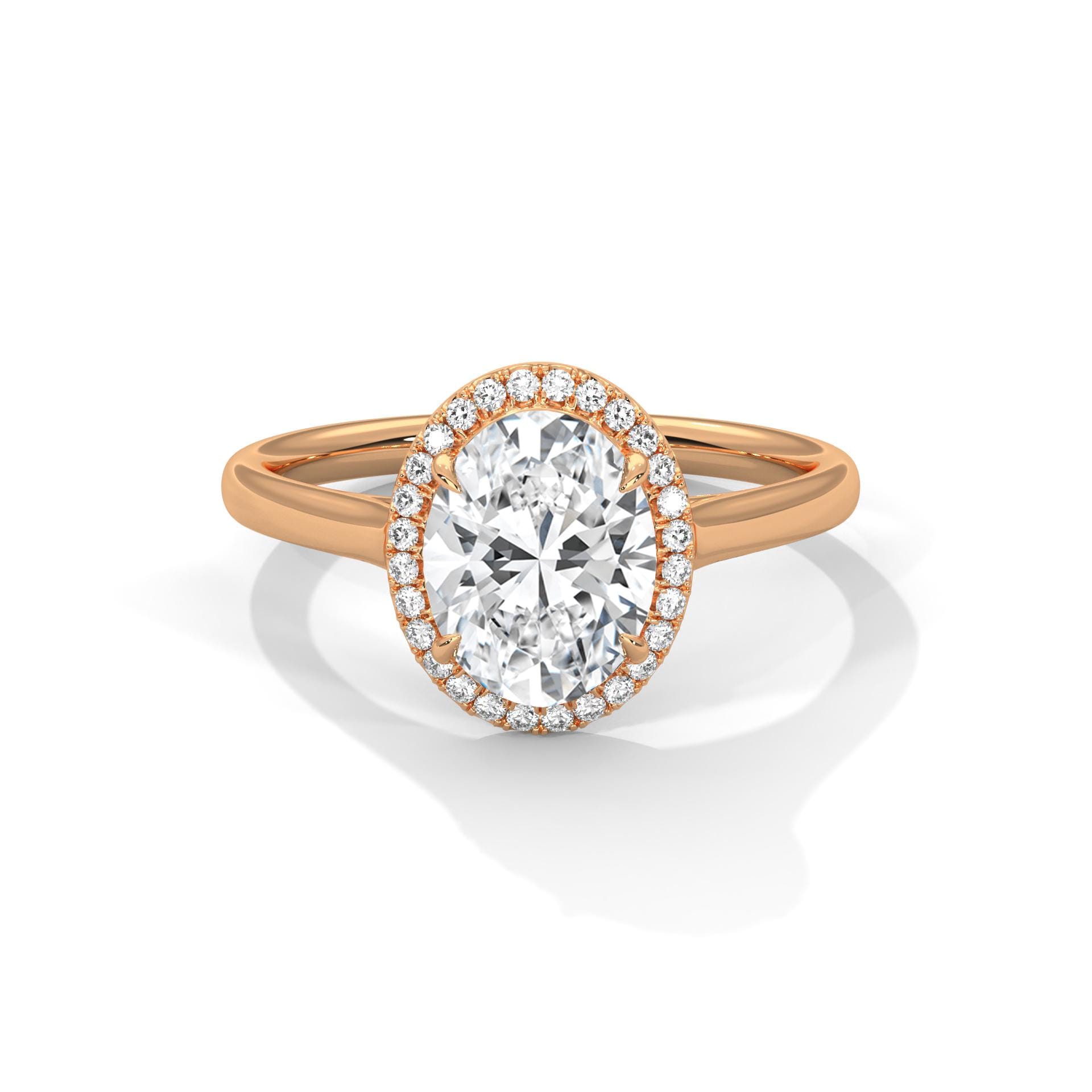 Oval Moissanite Halo Engagement Ring, Sterling Silver Art Deco Statement Ring