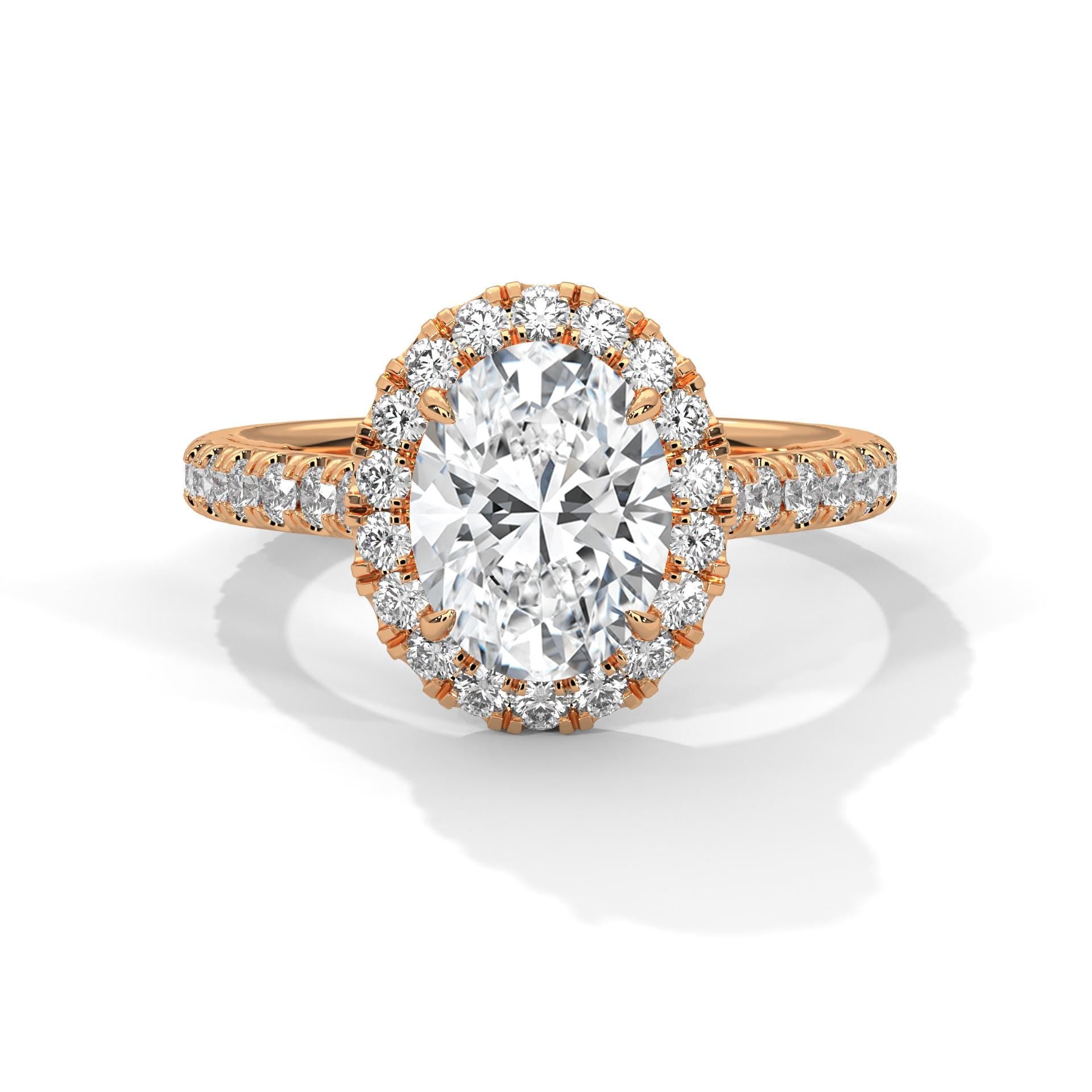 Oval Moissanite Engagement Ring, Sterling Silver, Art Deco Wedding Band, Dainty Promise Ring
