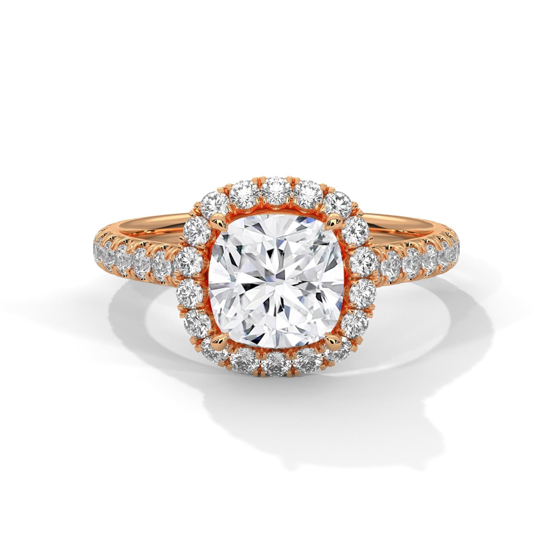 Vintage Cushion Cut Moissanite Engagement Ring, Sterling Silver Art Deco Wedding Statement