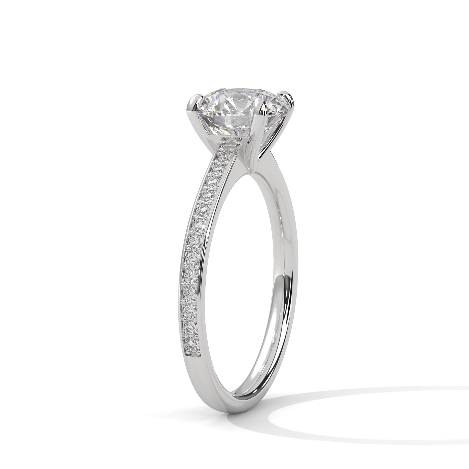 Round Cut Moissanite Halo Engagement Ring, 925 Sterling Silver Wedding Band, Elegant Statement Ring