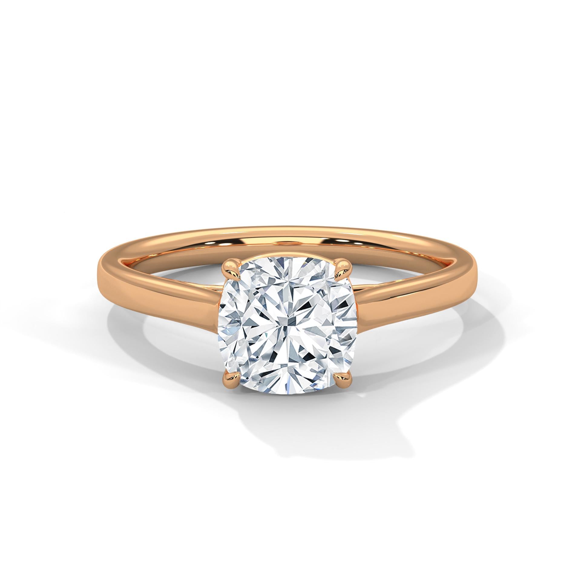 Cushion Cut Moissanite Engagement Ring, 925 Sterling Silver Pave Halo Wedding Band