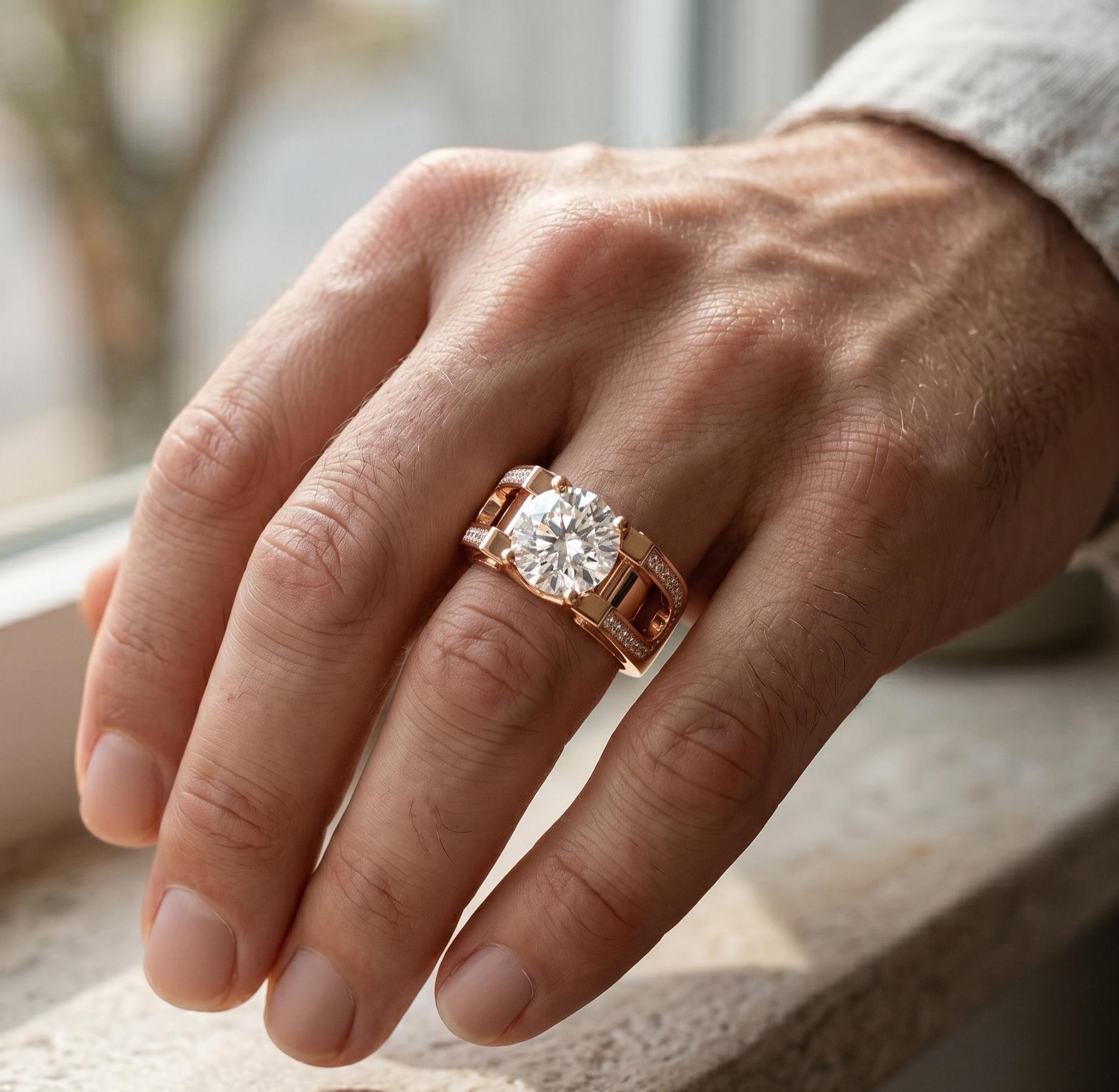 Sterling Silver Moissanite Engagement Ring, Round Cut, Minimalist Wedding Band