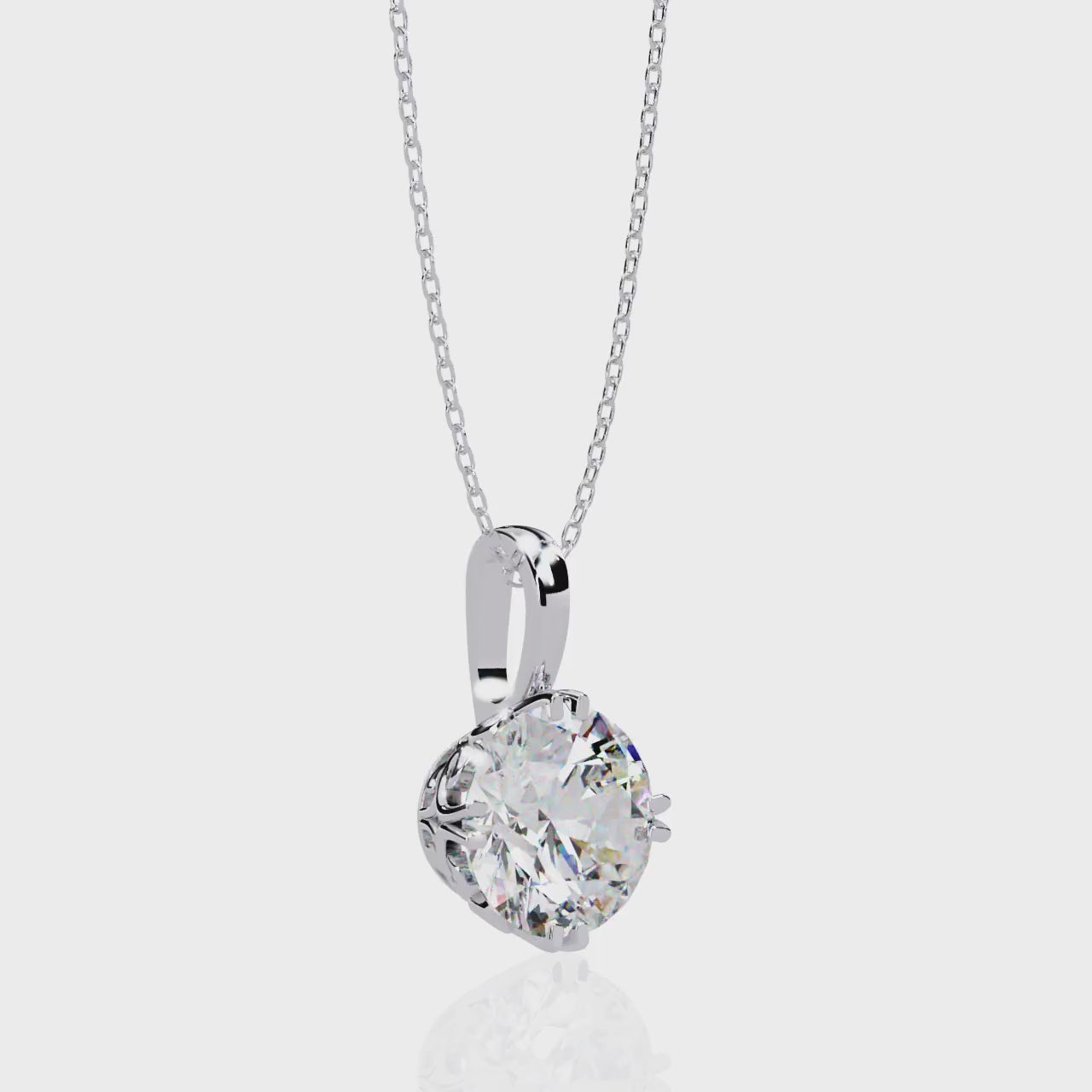Moissanite Pendant Necklace For Women