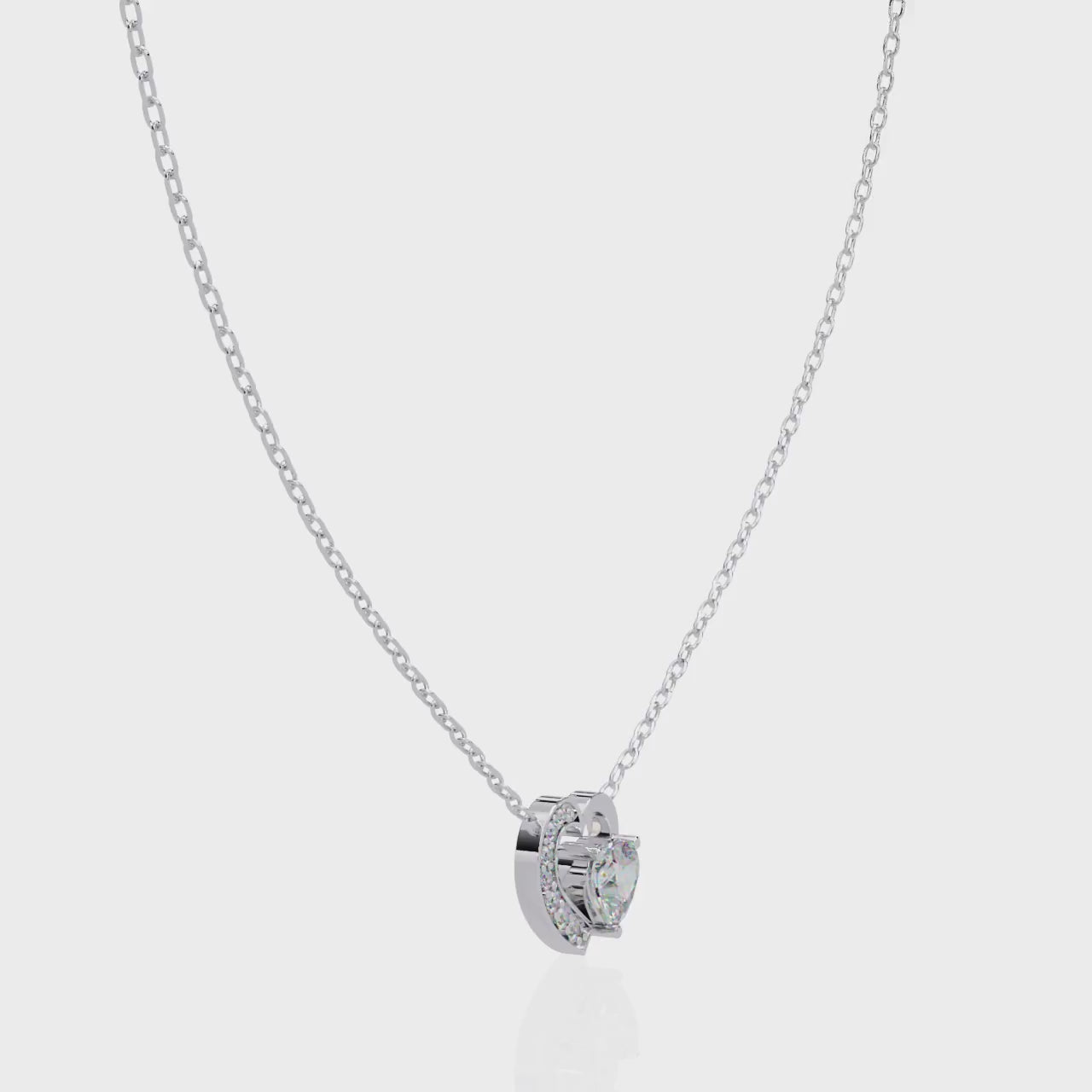 Moissanite Pendant Necklace For Women