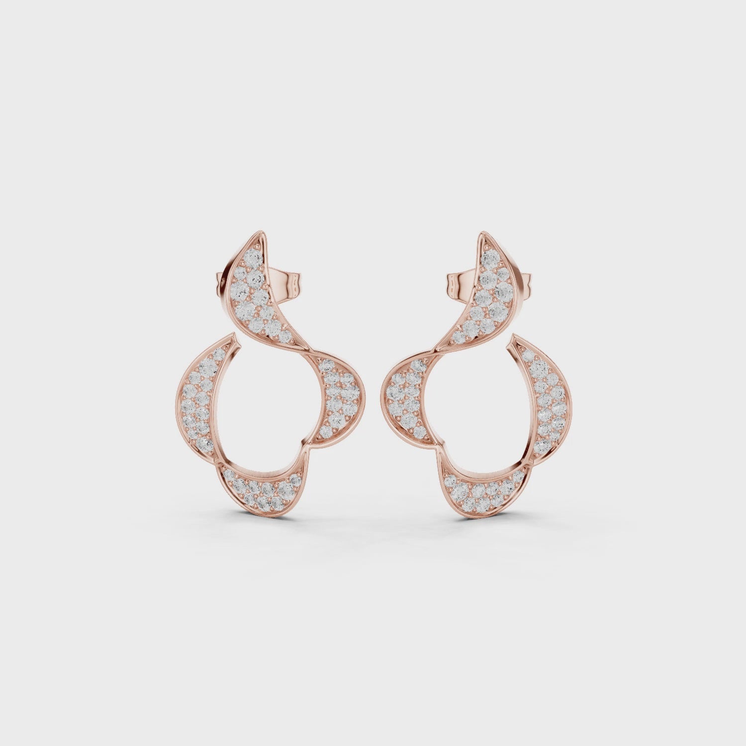 Sterling Silver Moissanite Statement Earrings, Dainty Bridal Jewelry