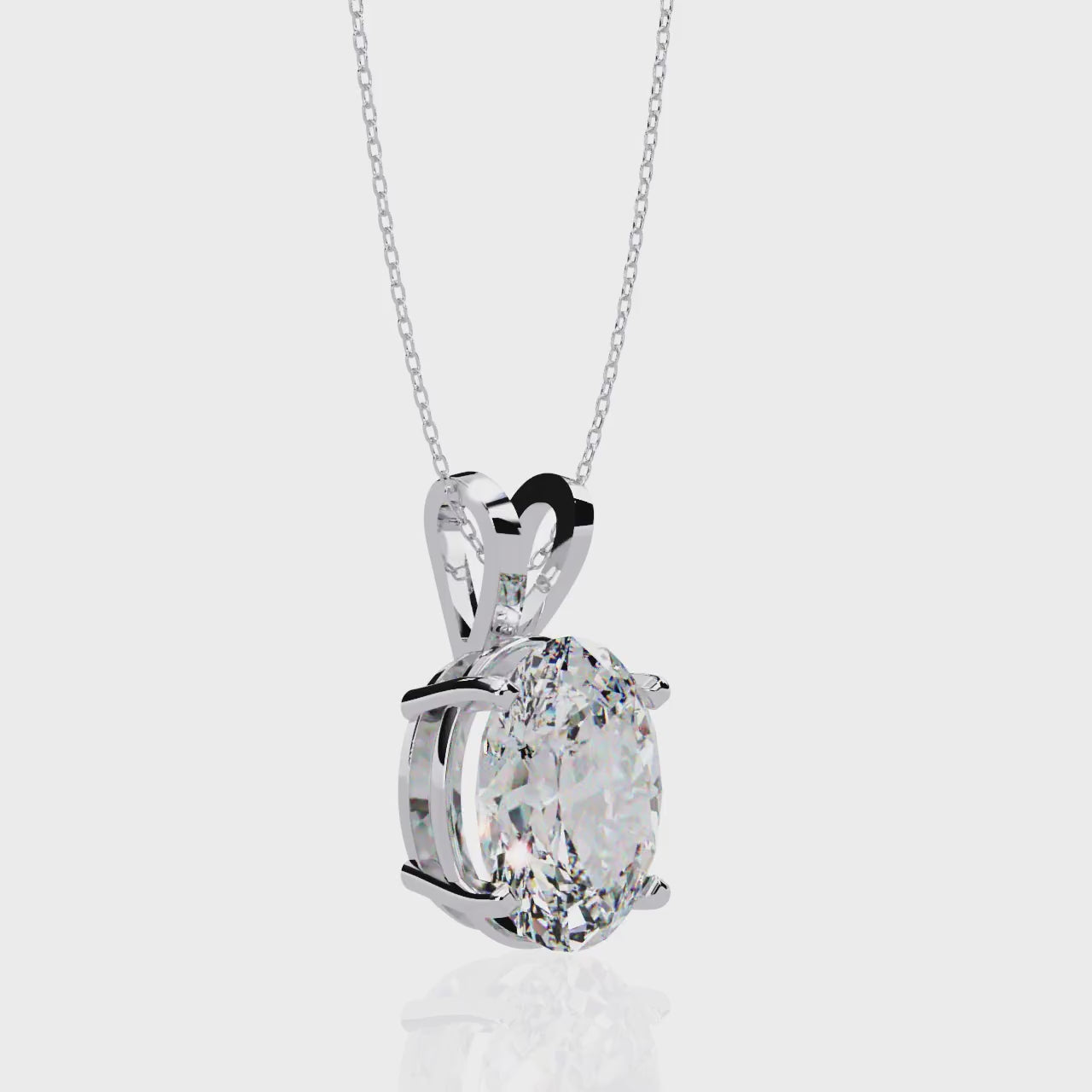 Moissanite Pendant Necklace For Women