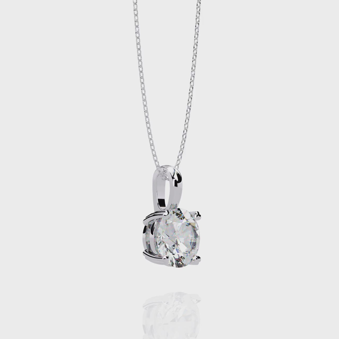 Moissanite Pendant Necklace For Women
