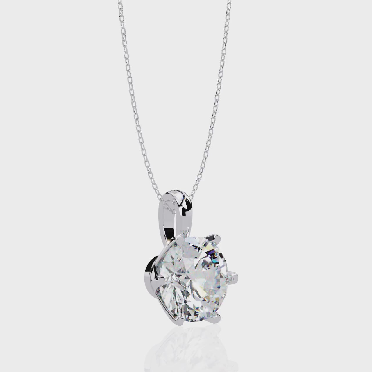 Moissanite Pendant Necklace For Women