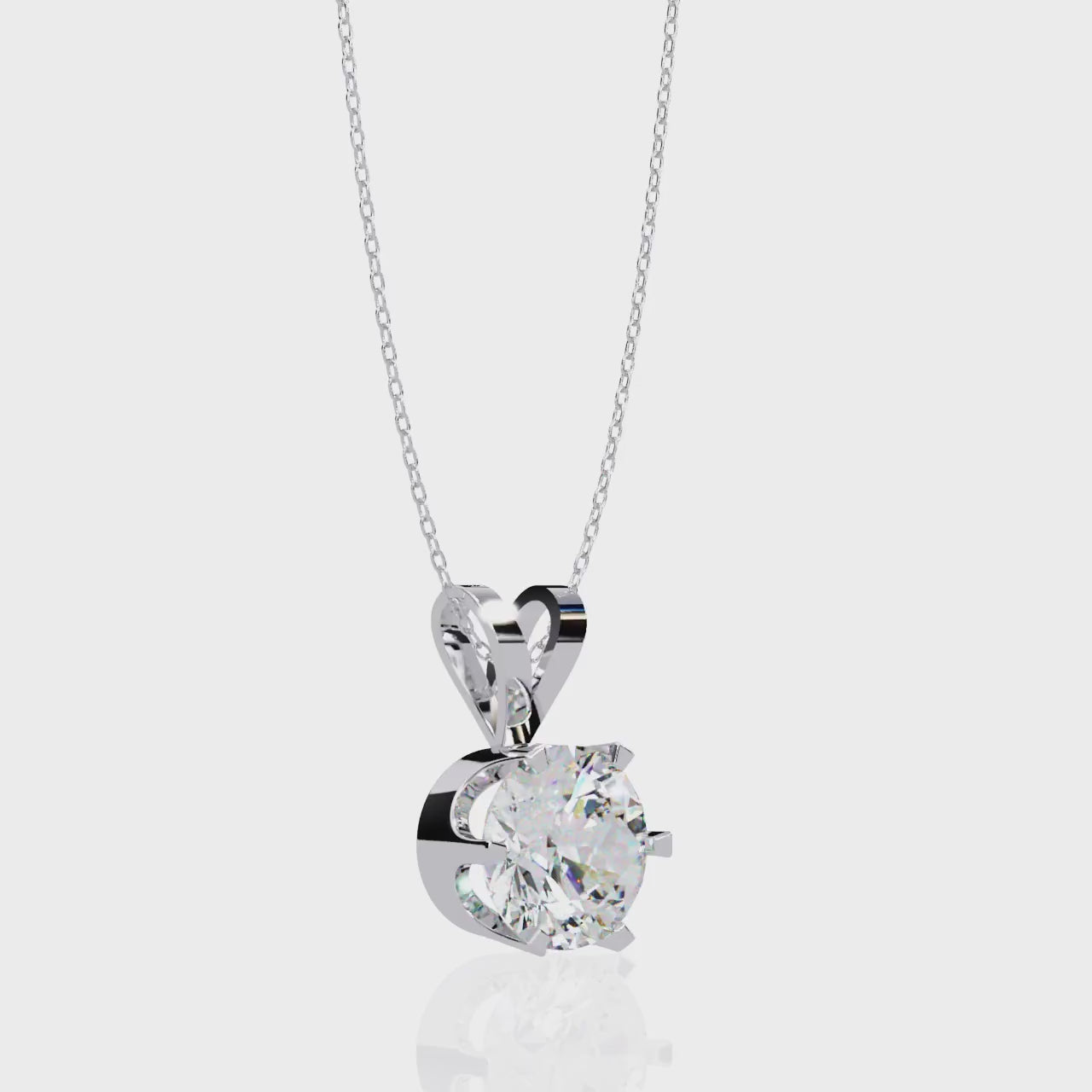 Moissanite Pendant Necklace For Women