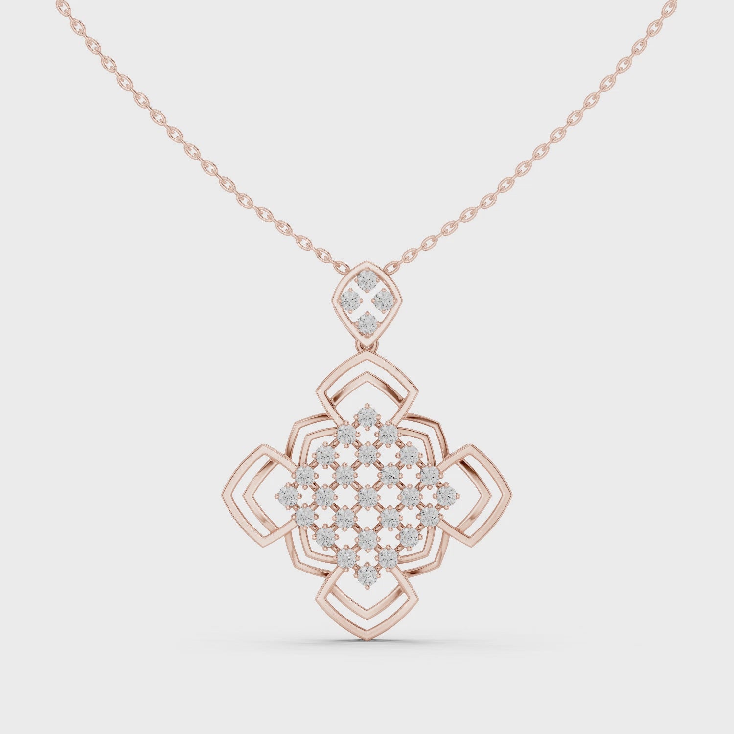 Moissanite Mandal Necklace | Gold Plated Sterling Silver Sunburst Necklace For Women | Anniversary Jewelry Pendant