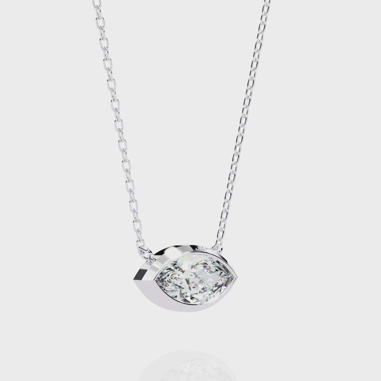 Moissanite Pendant Necklace For Women