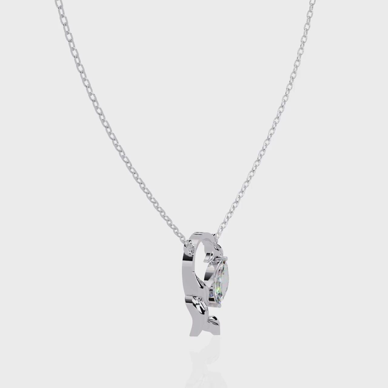 Moissanite Pendant Necklace For Women