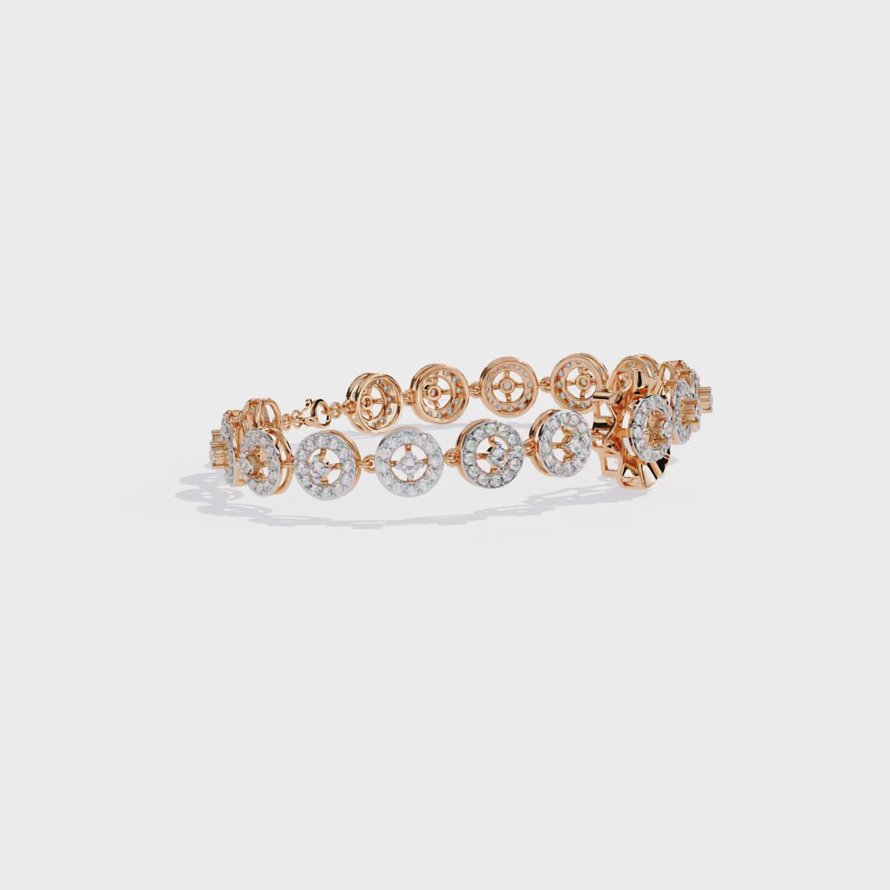 Handmade Moissanite Flower Bangle, 925 Sterling Silver Bridal Bracelet