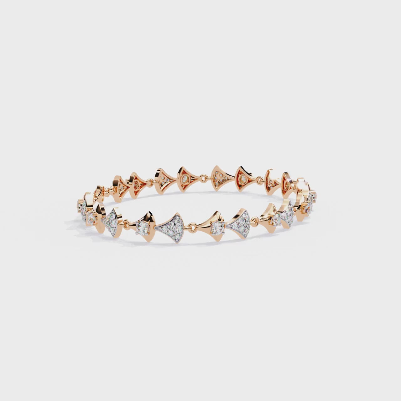 Handmade Moissanite Bracelet, 925 Sterling Silver Bow Jewelry