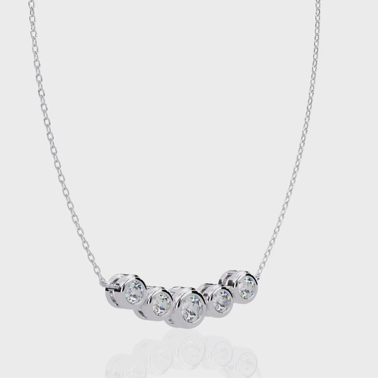 Moissanite Pendant Necklace For Women
