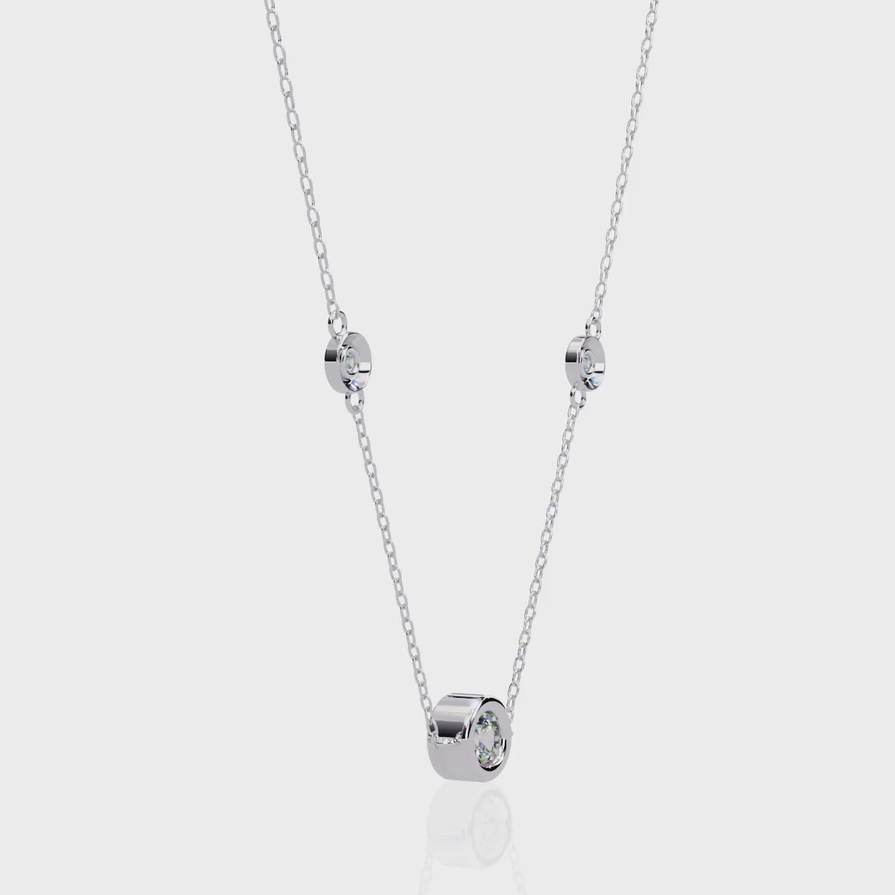 Moissanite Pendant Necklace For Women
