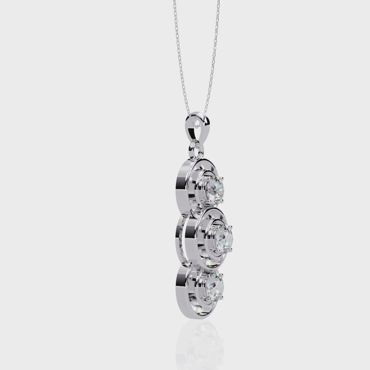 Moissanite Pendant Necklace For Women