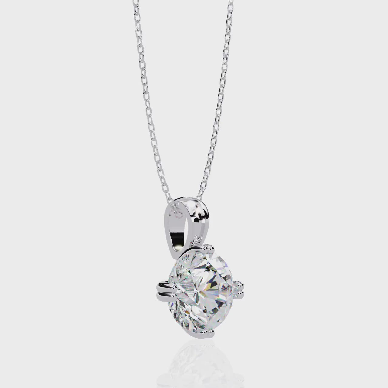 Moissanite Pendant Necklace For Women