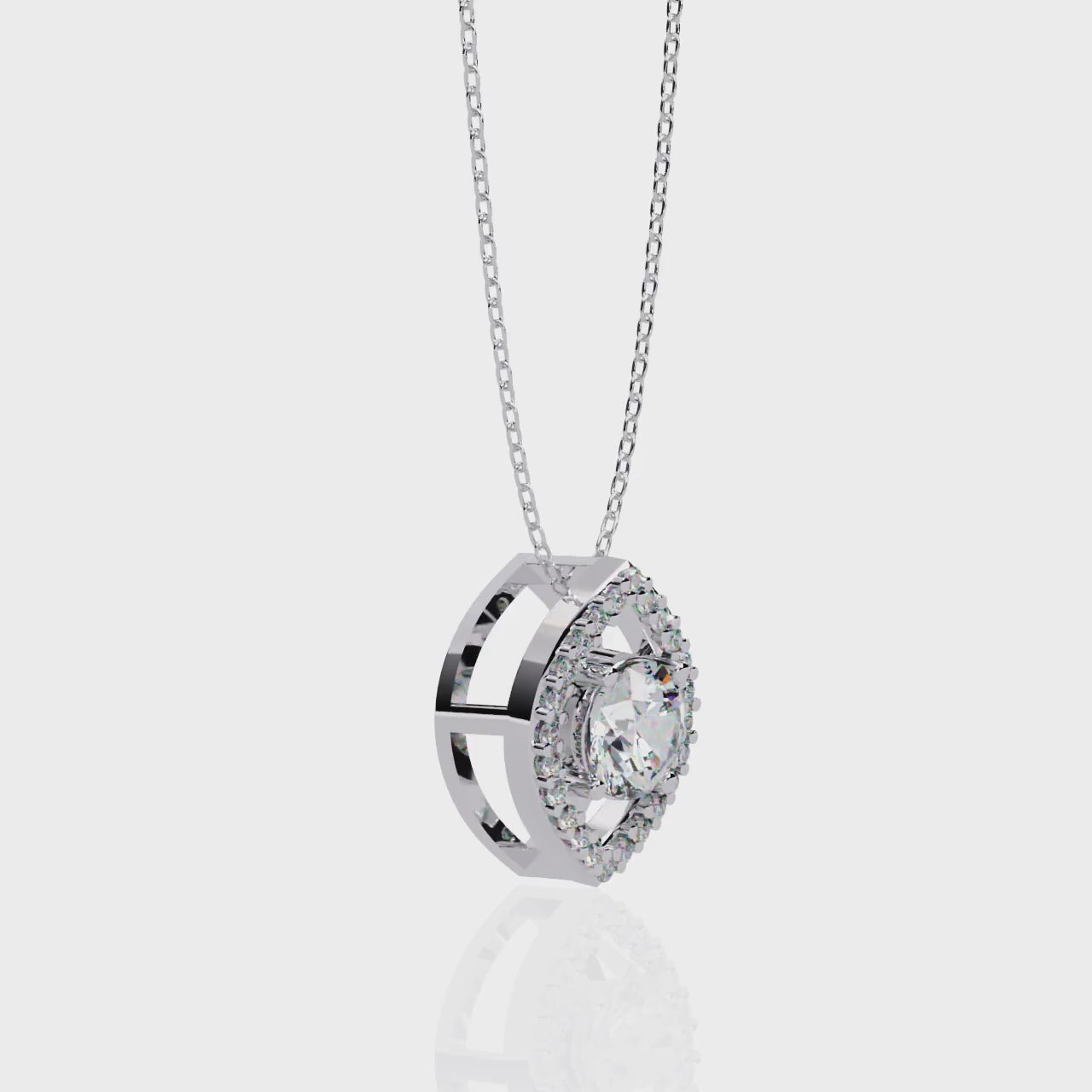 Moissanite Pendant Necklace For Women