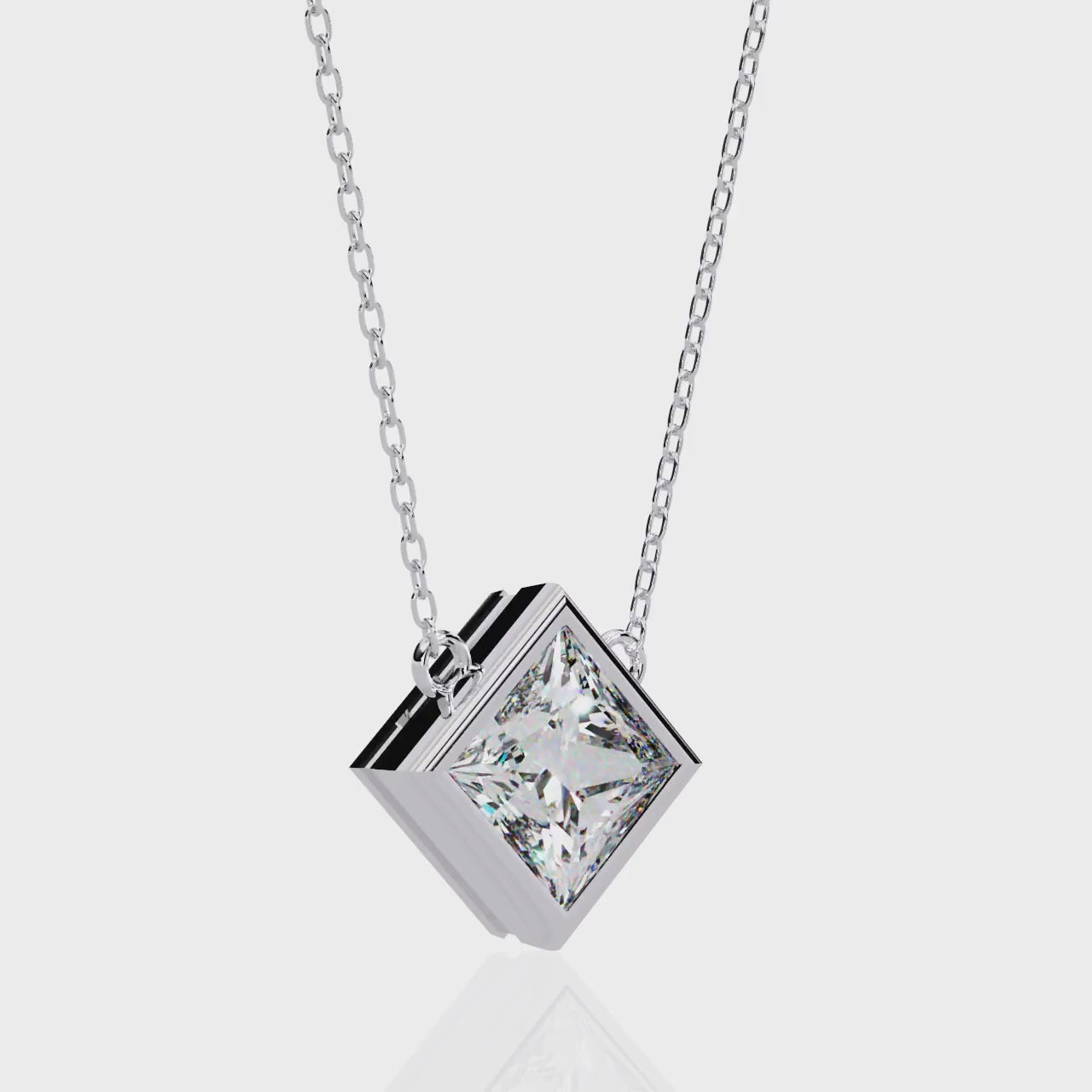 Moissanite Pendant Necklace For Women