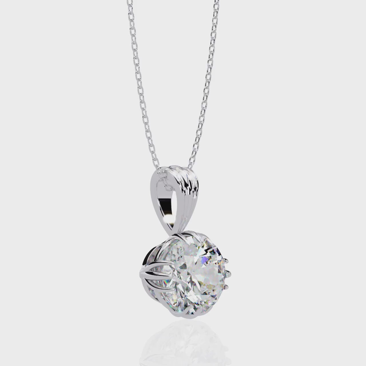 Moissanite Pendant Necklace For Women