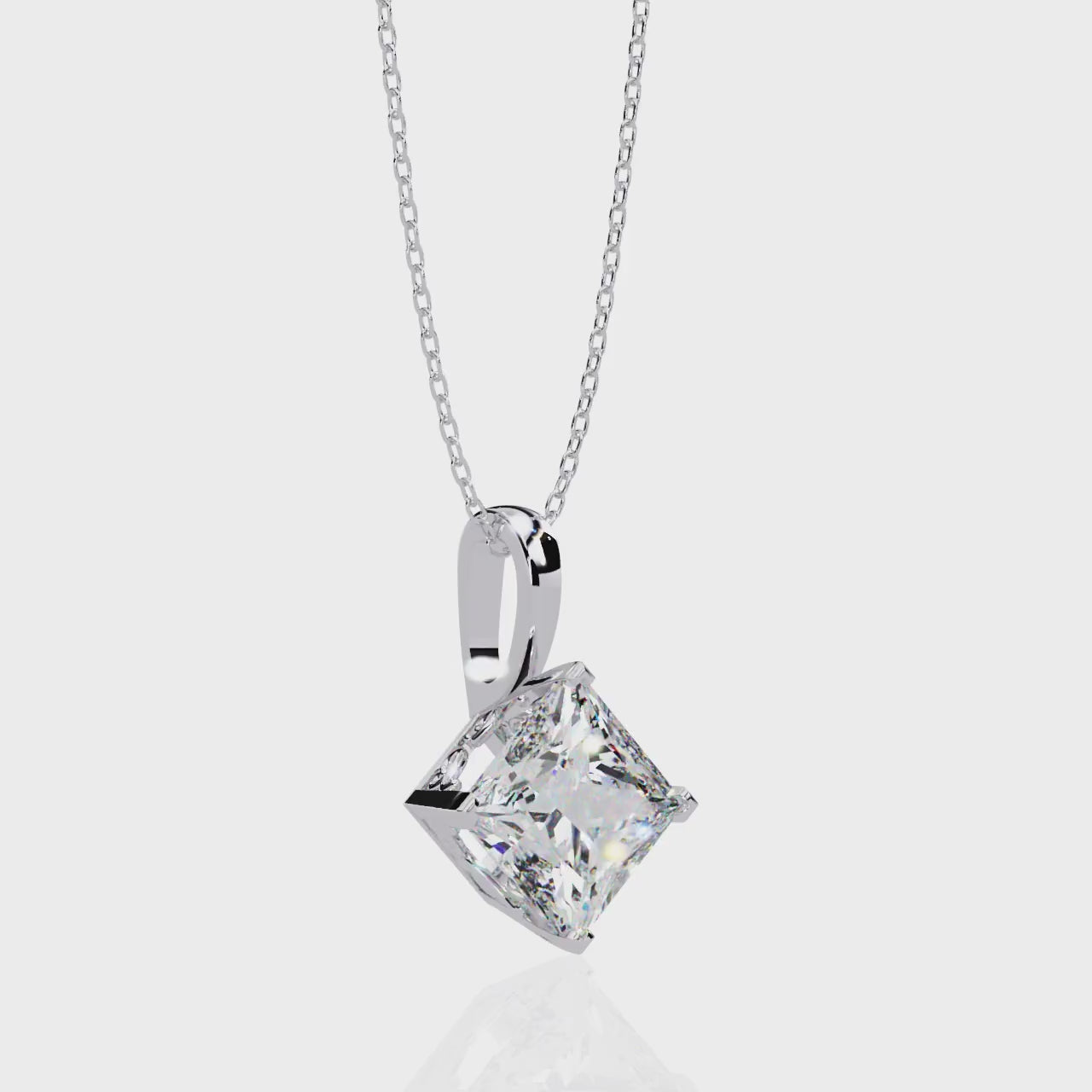 Moissanite Pendant Necklace For Women