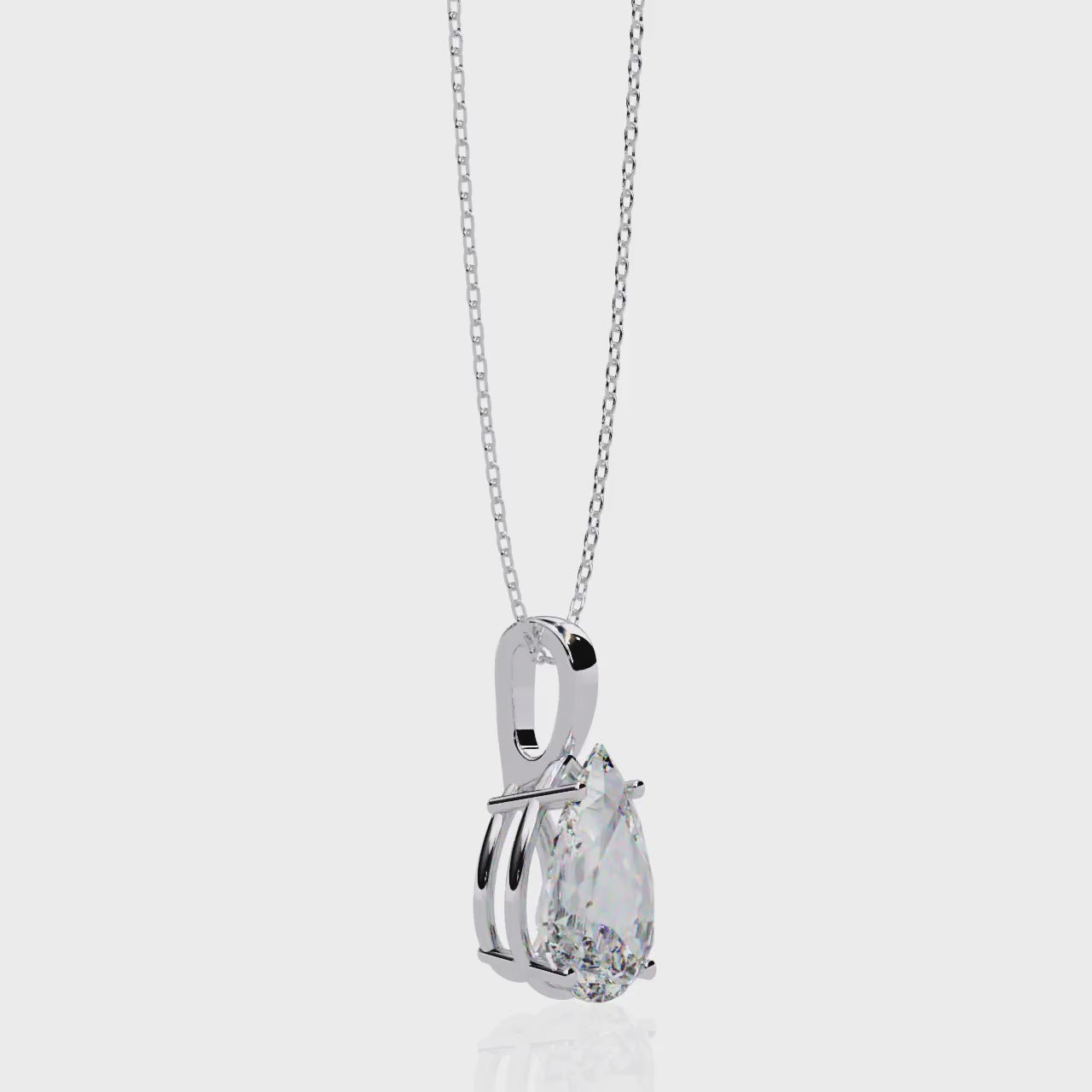 Moissanite Pendant Necklace For Women