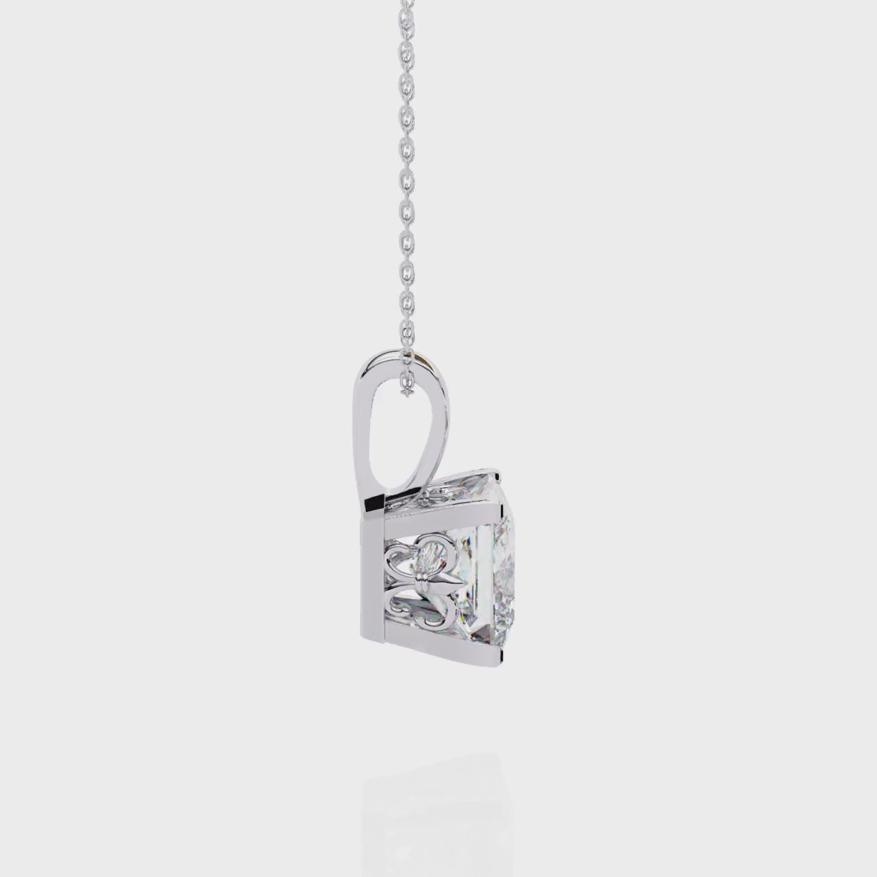 Moissanite Pendant Necklace For Women