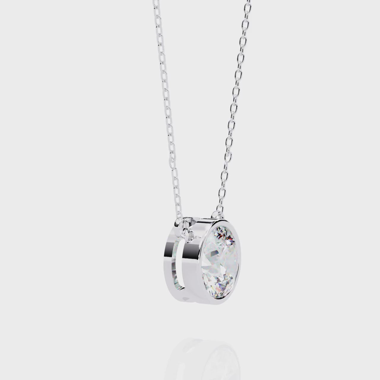 Moissanite Pendant Necklace For Women