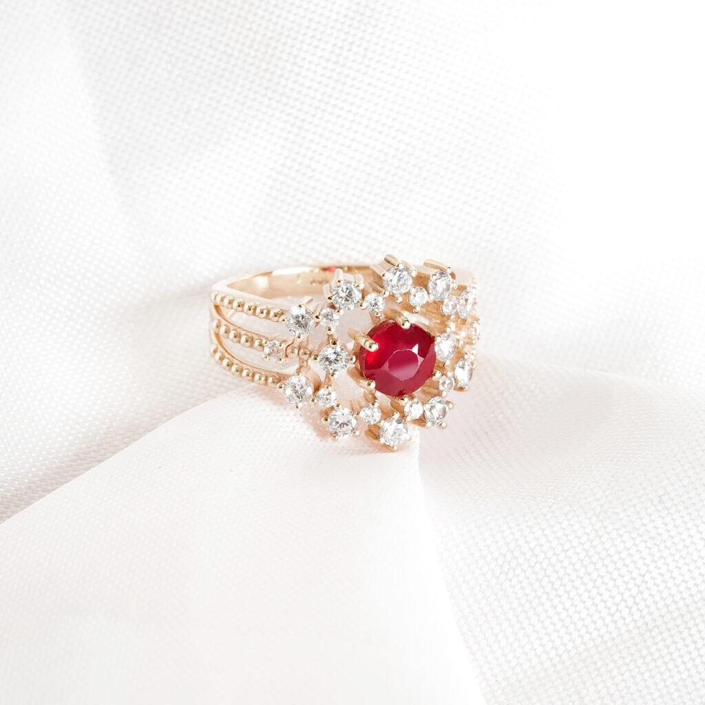 Ruby Engagement Ring for Women - Image 4