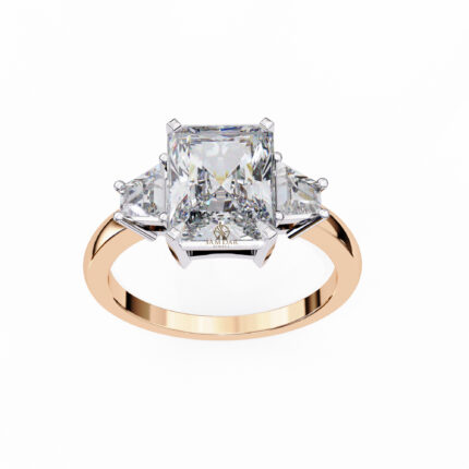 Radiant Moissanite Engagement Ring For Women