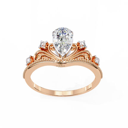 Pear Moissanite Engagement Ring For Women