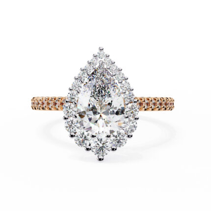 Pear Moissanite Engagement Ring For Women